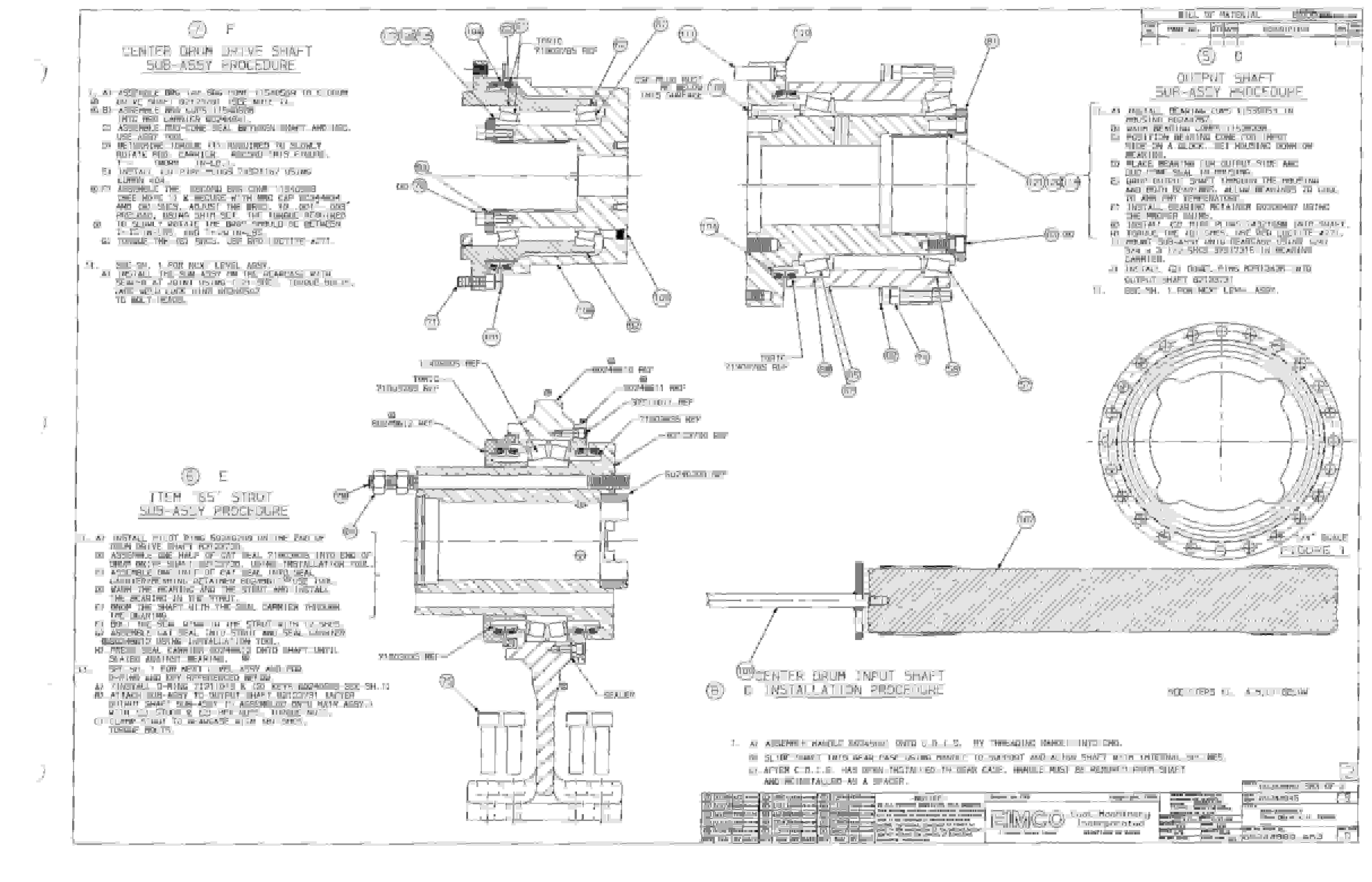 Bucyrus Dash One Miner Parts Catalog BI000078-5