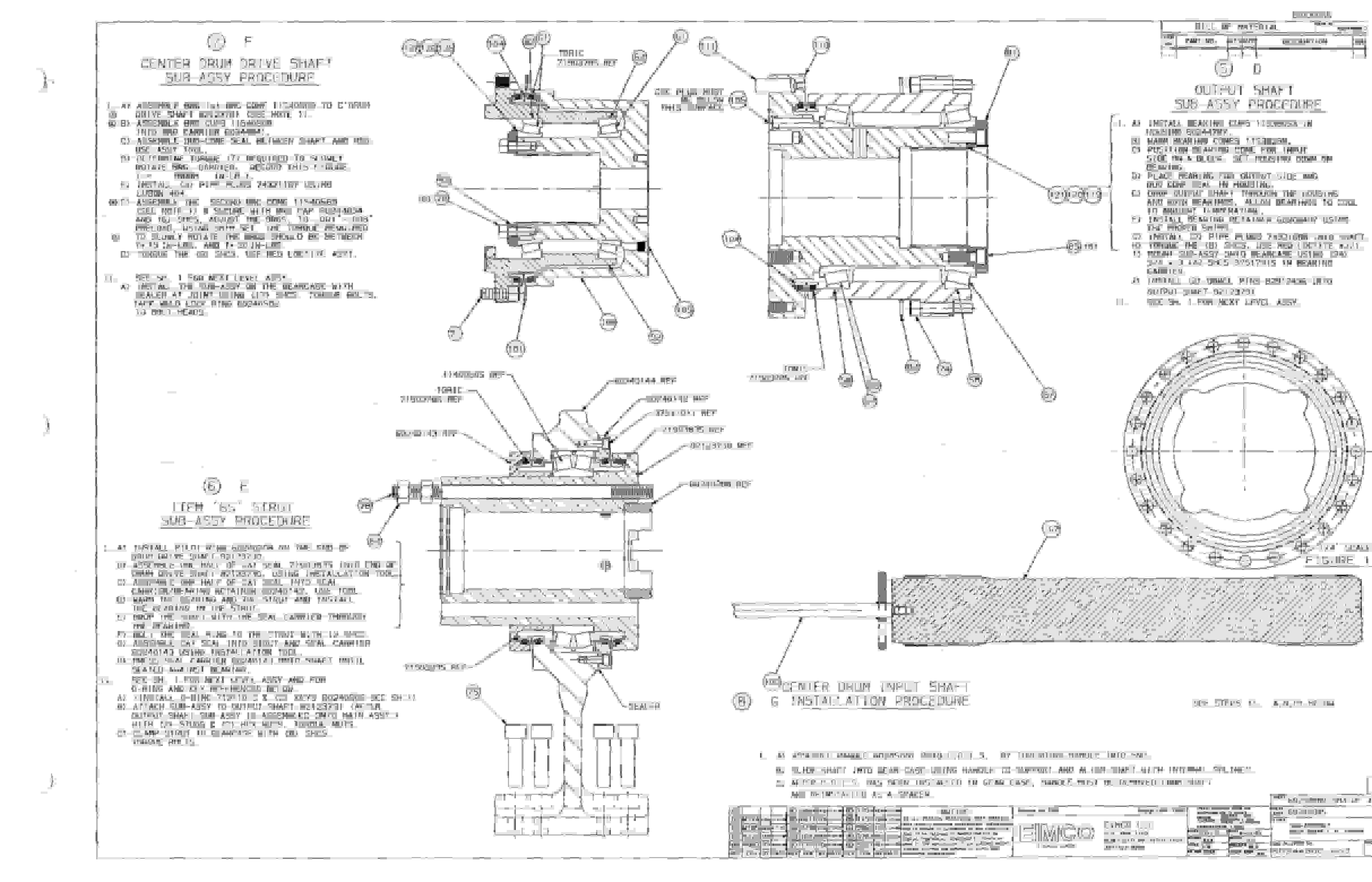 Bucyrus Dash One Miner Parts Catalog BI000088-4