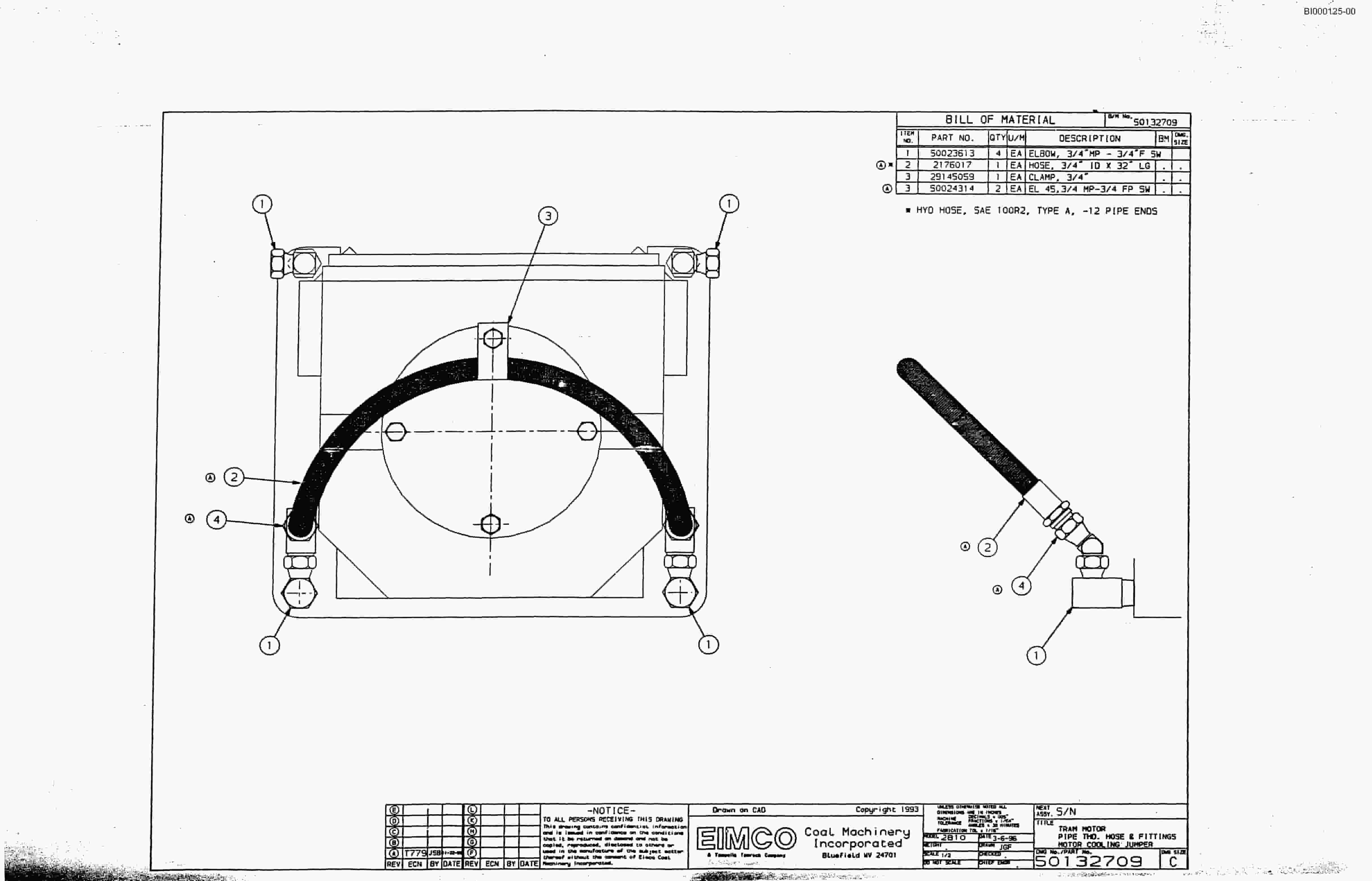 Bucyrus Dash One Miner Parts Catalog BI000125-00-3