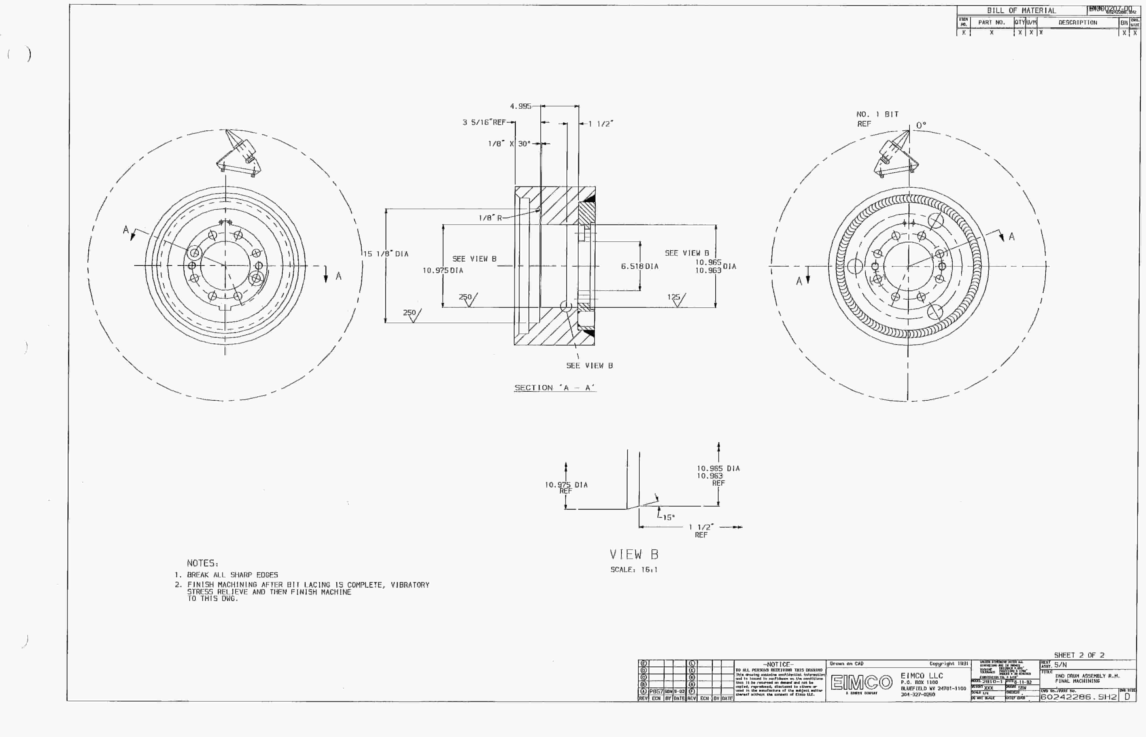 Bucyrus Dash One Miner Parts Catalog BI000207-3