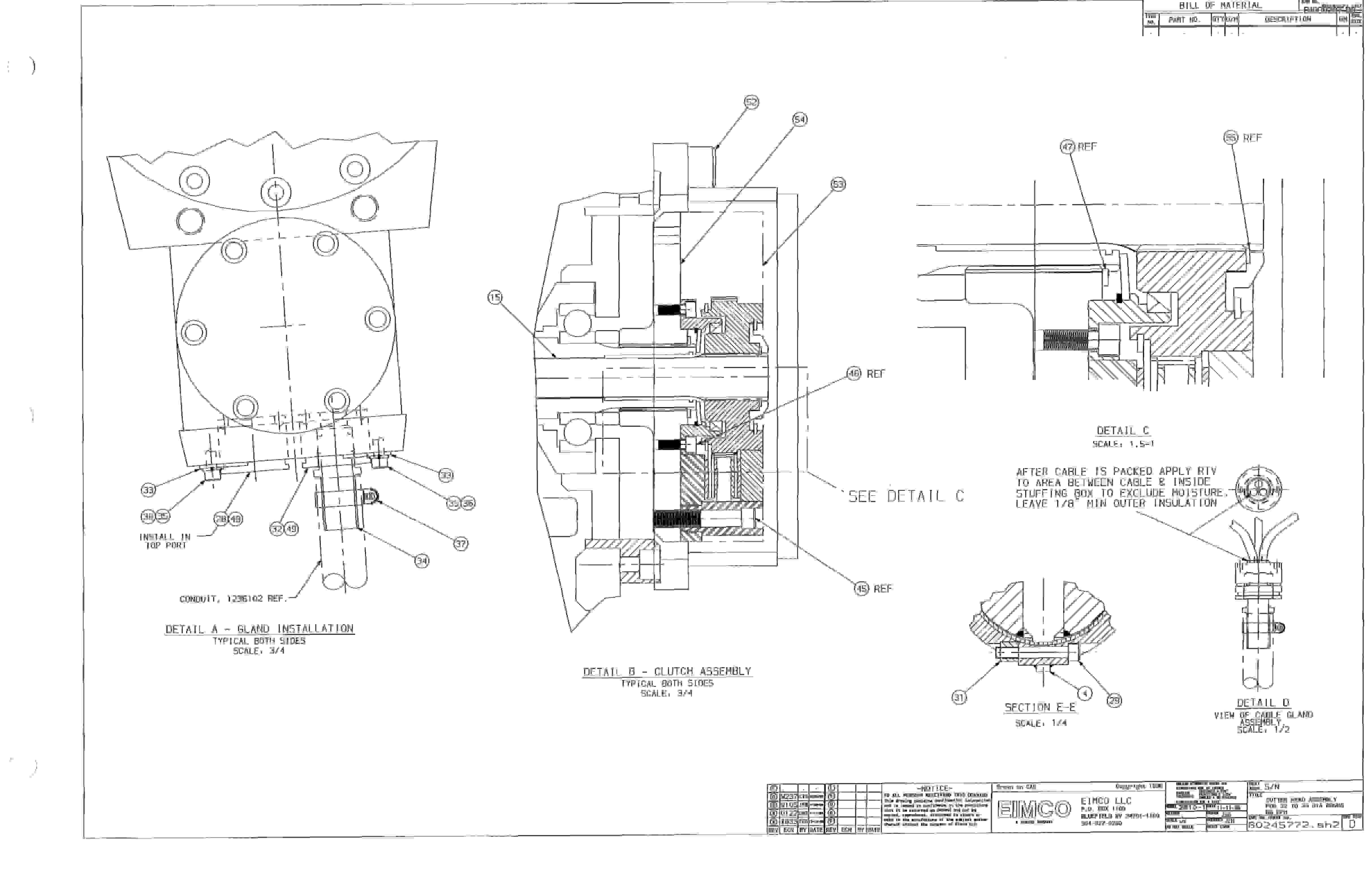 Bucyrus Dash One Miner Parts Catalog BI000207-4
