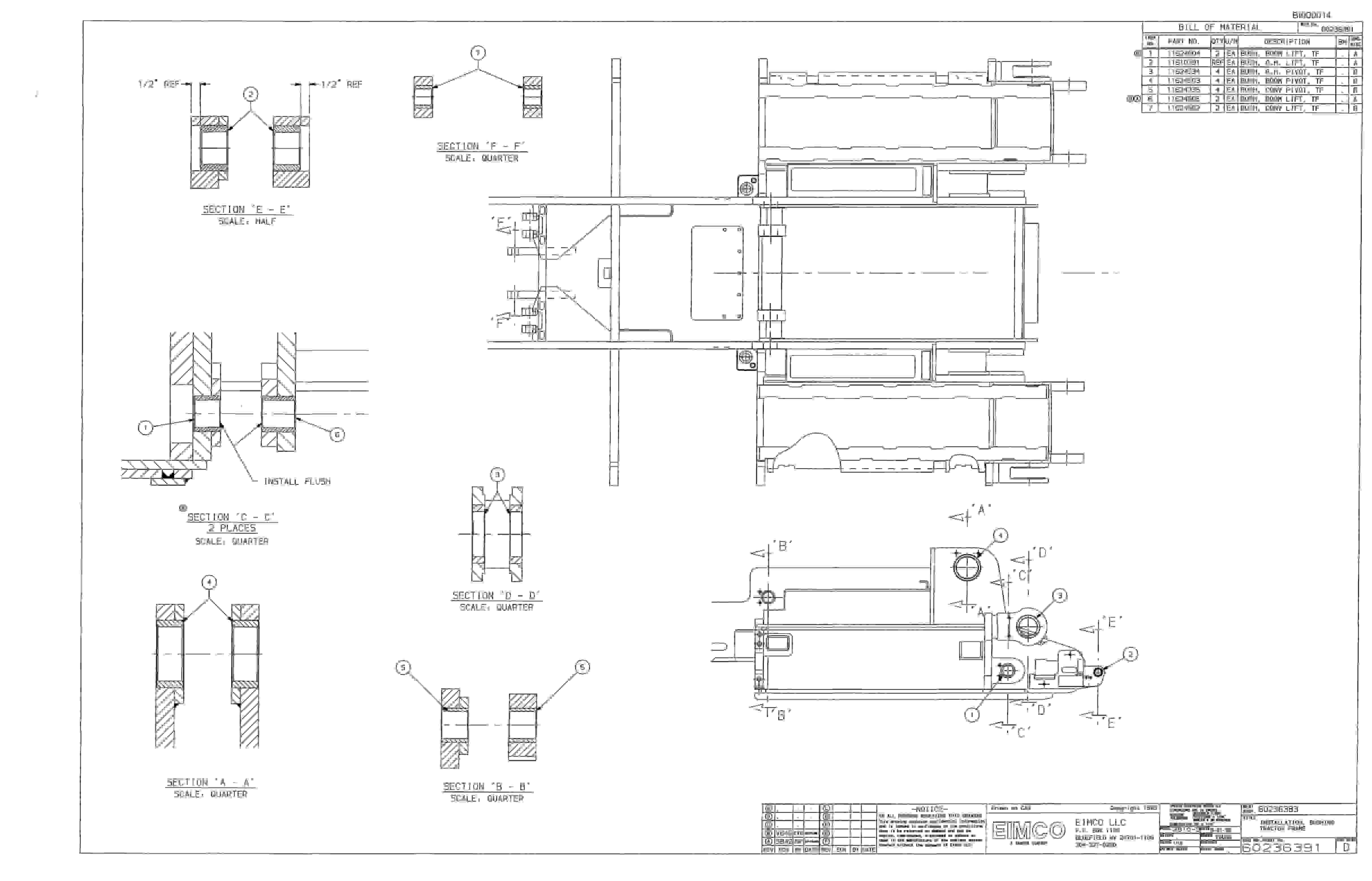 Bucyrus Dash Three Miner Parts Catalog BI000014-3