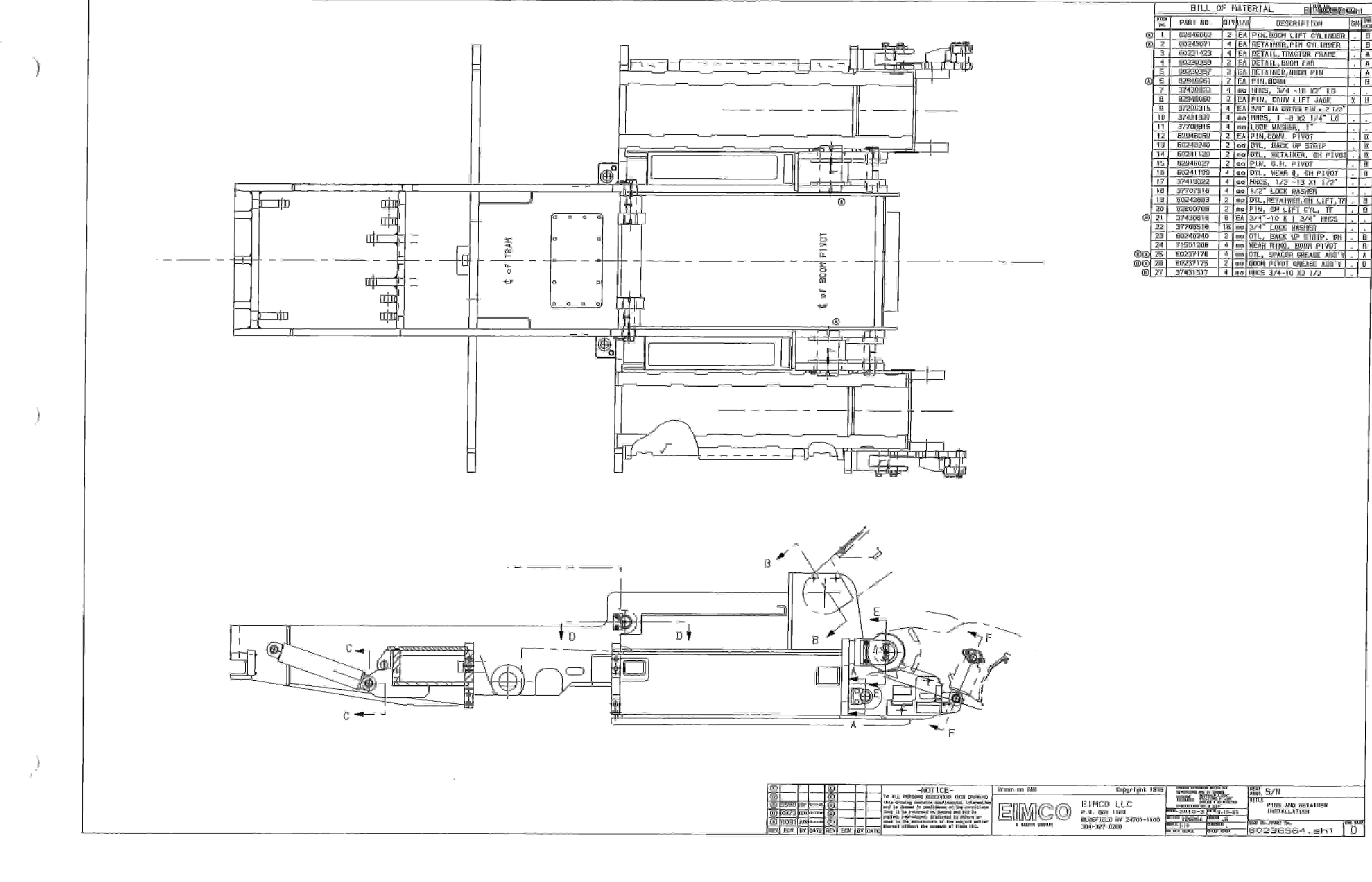 Bucyrus Dash Three Miner Parts Catalog BI000187-3
