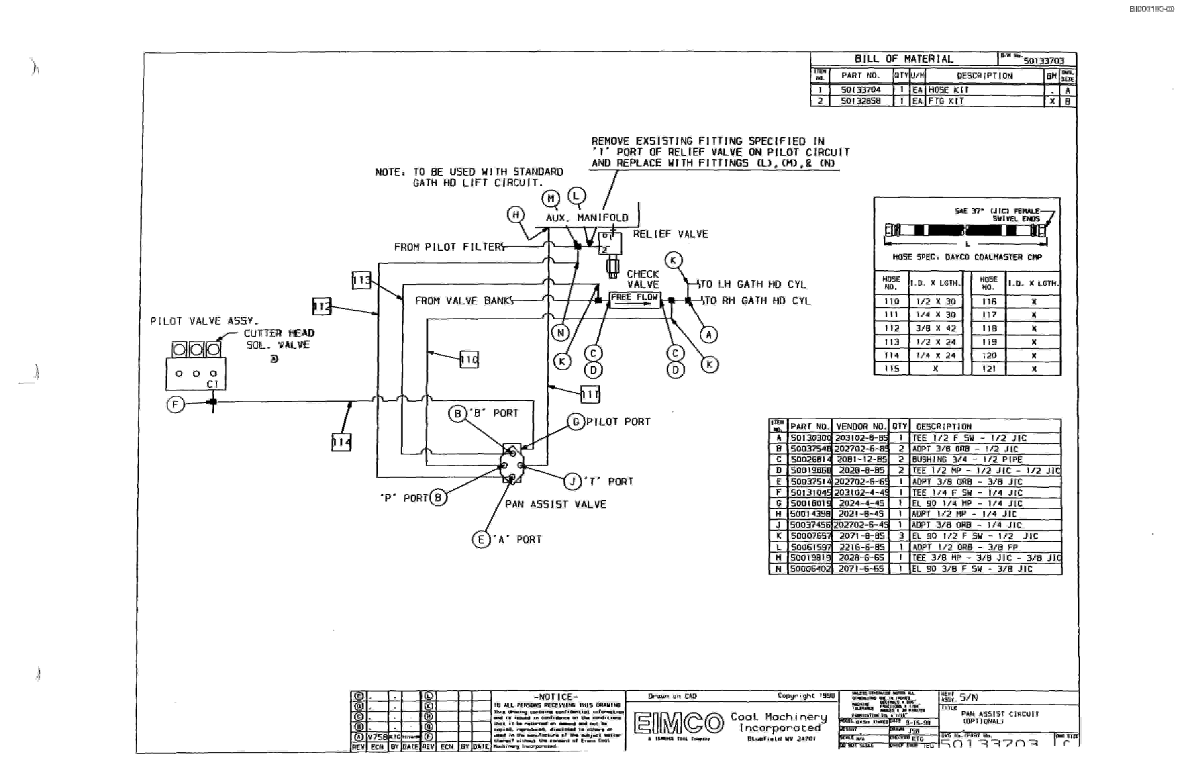 Bucyrus Dash Three Miner Parts Catalog BI000190-2