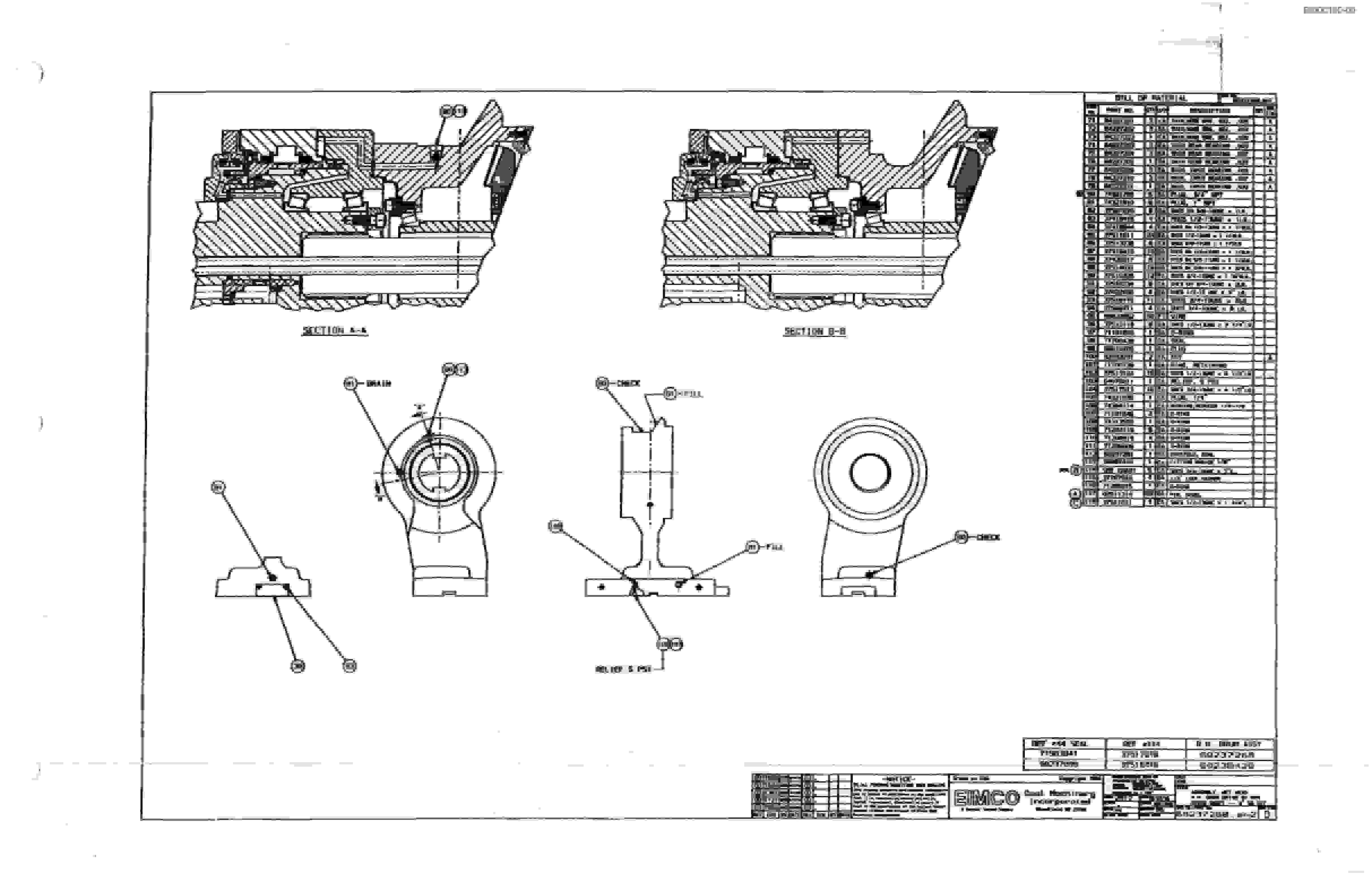 Bucyrus Dash Three Miner Parts Catalog BI000190-4