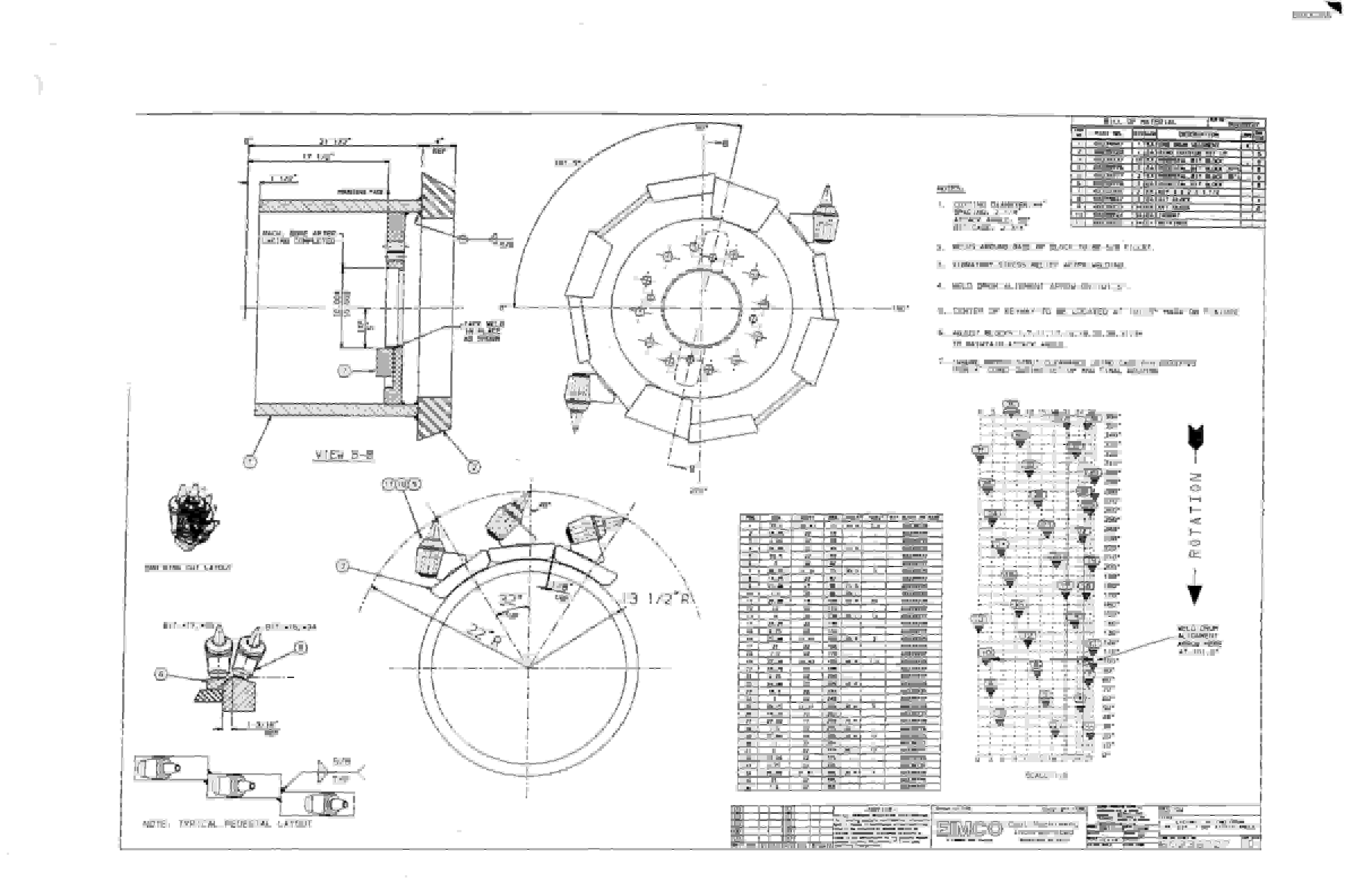 Bucyrus Dash Three Miner Parts Catalog BI000265-4