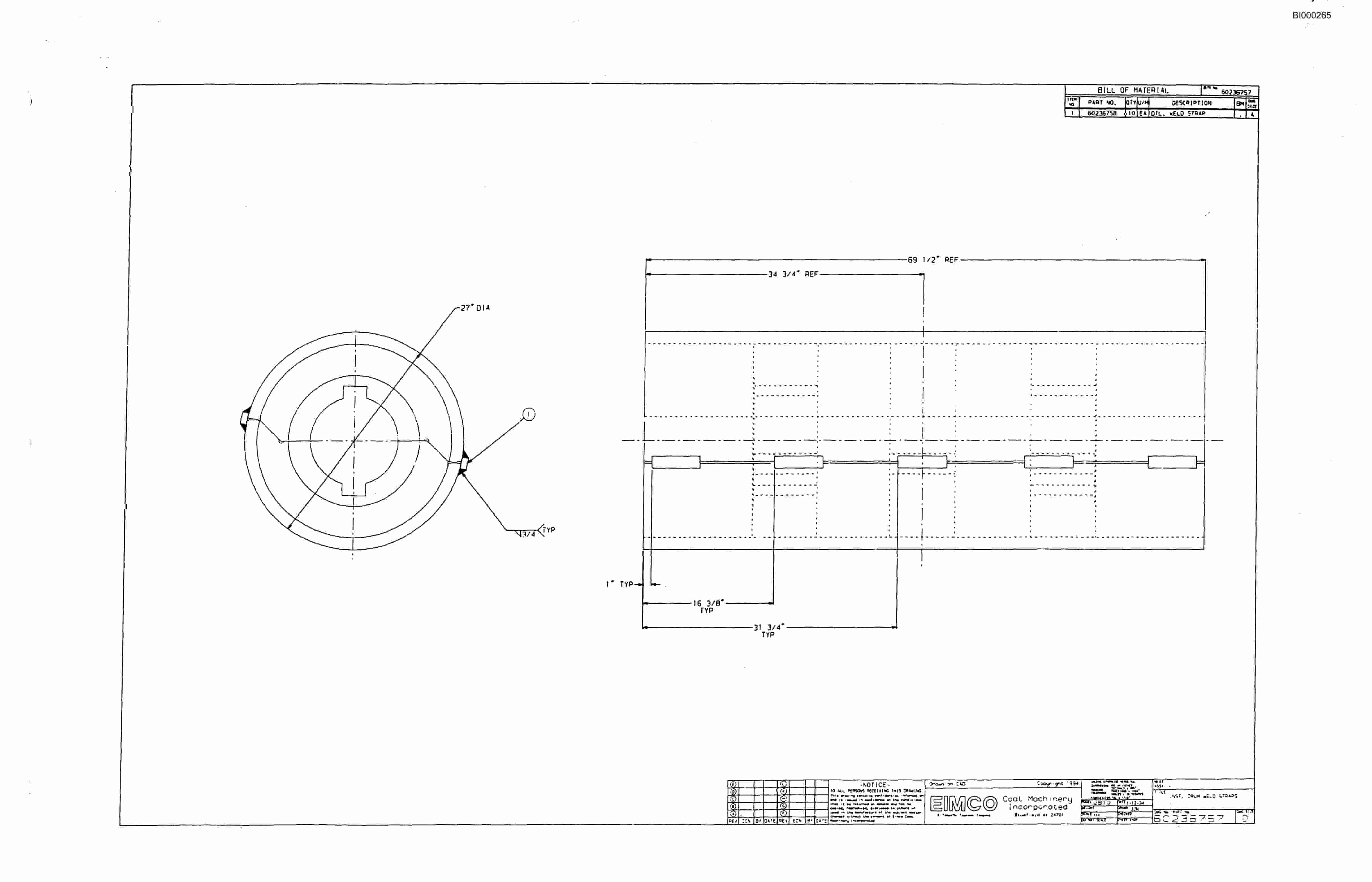 Bucyrus Dash Three Miner Parts Catalog BI000265-5