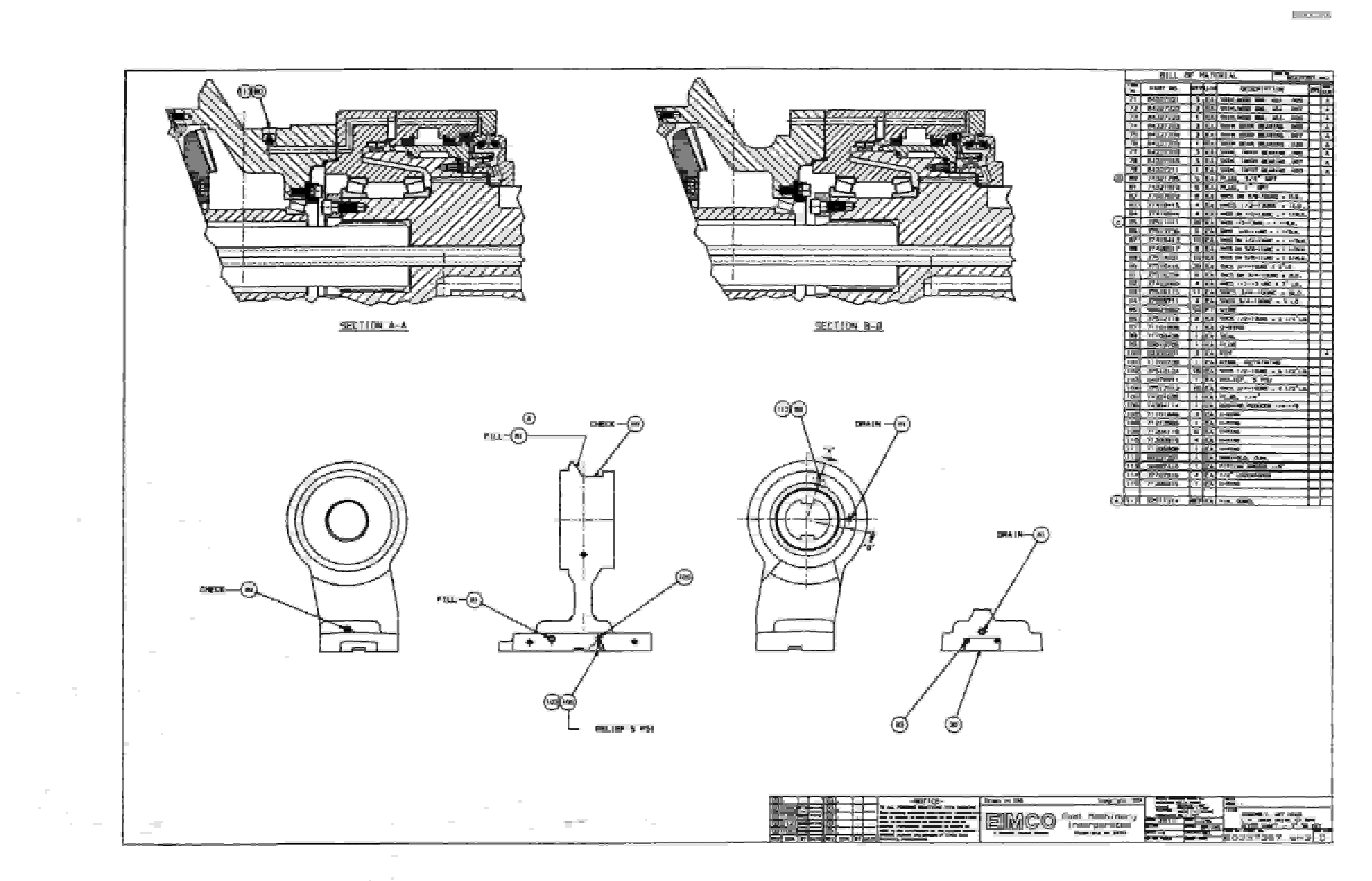 Bucyrus Dash Three Miner Parts Catalog BI000266-4