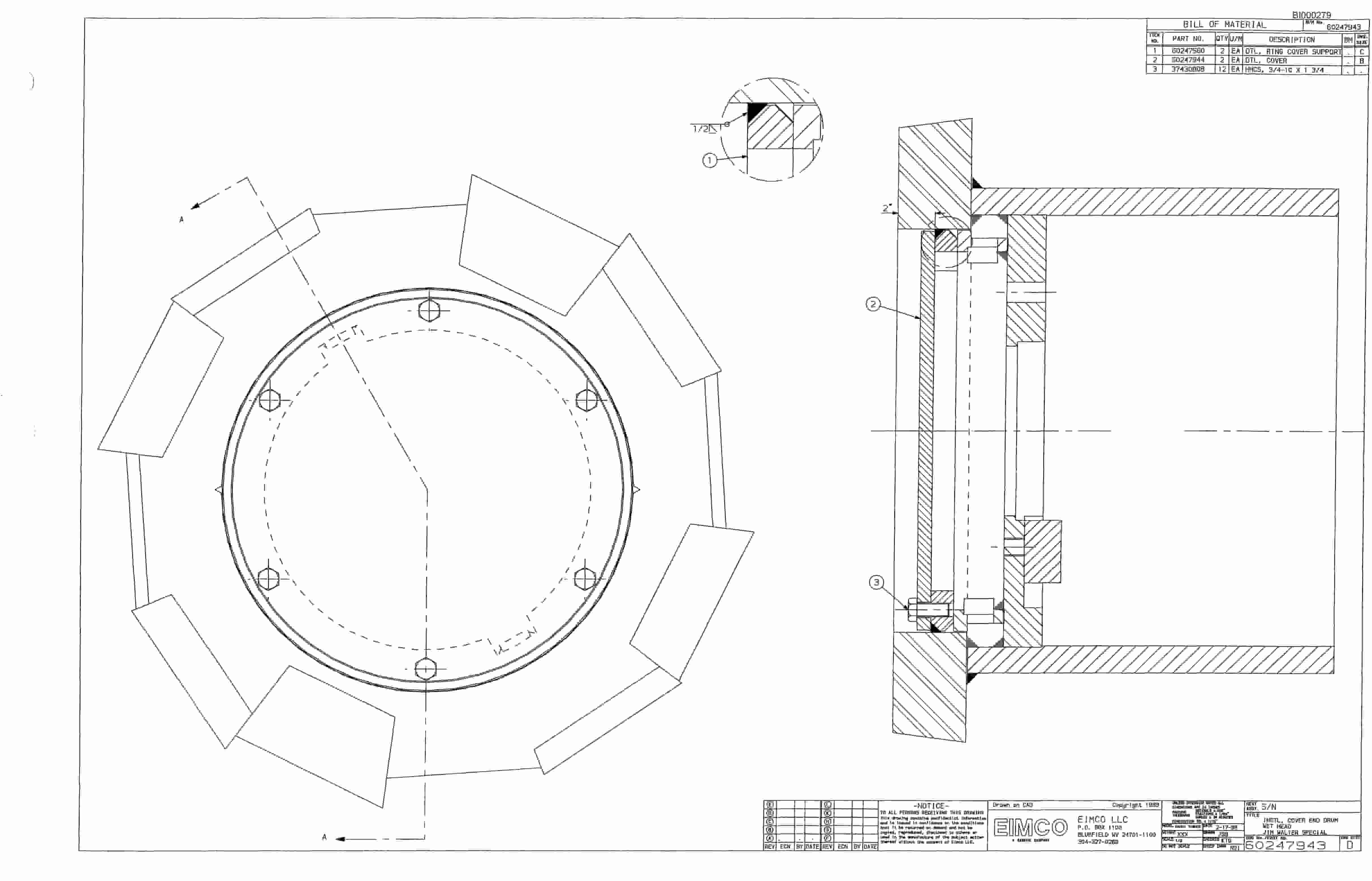 Bucyrus Dash Three Miner Parts Catalog BI000279-5