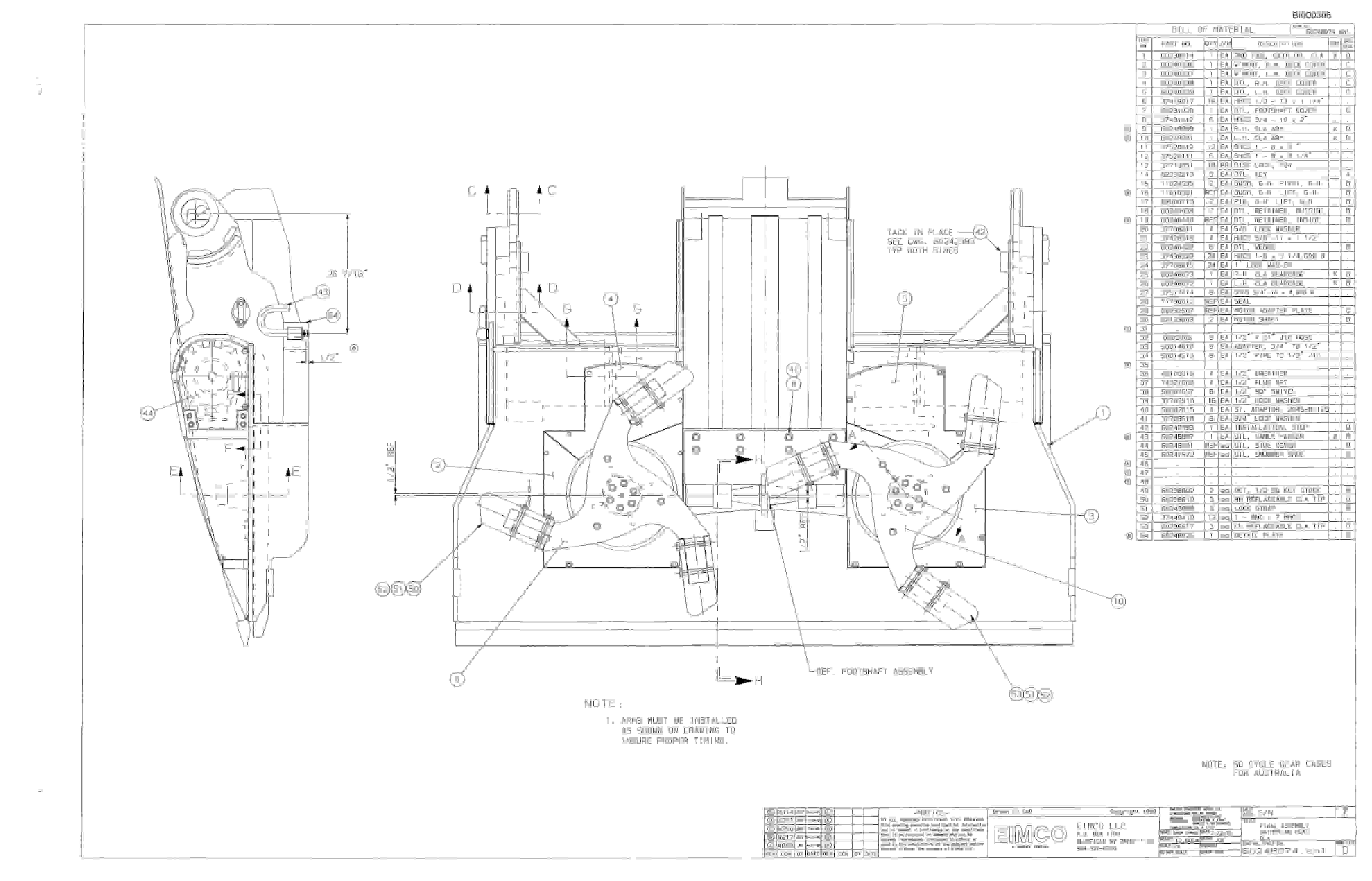 Bucyrus Dash Three Miner Parts Catalog BI000305-3