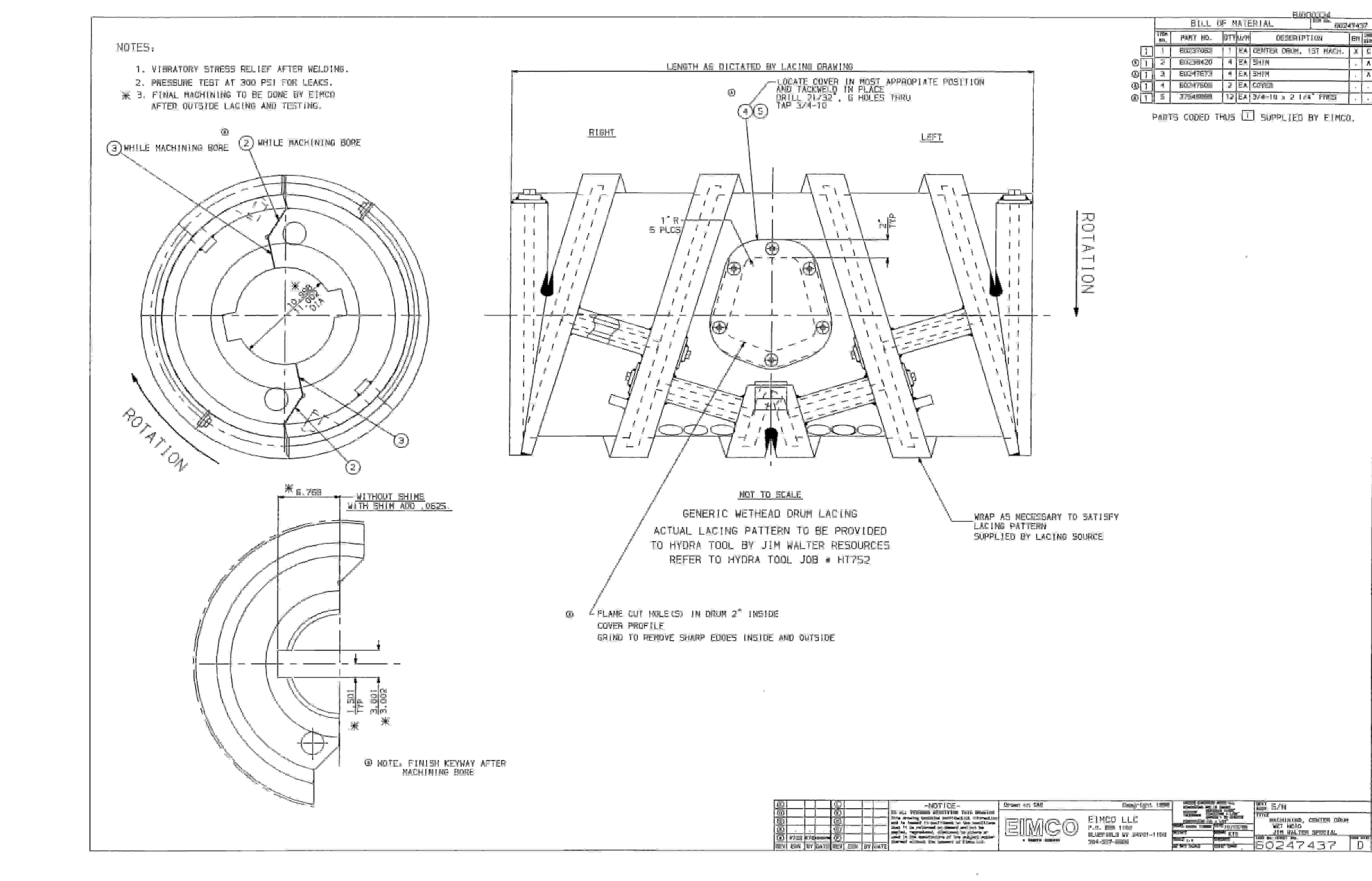 Bucyrus Dash Three Miner Parts Catalog BI000324-3