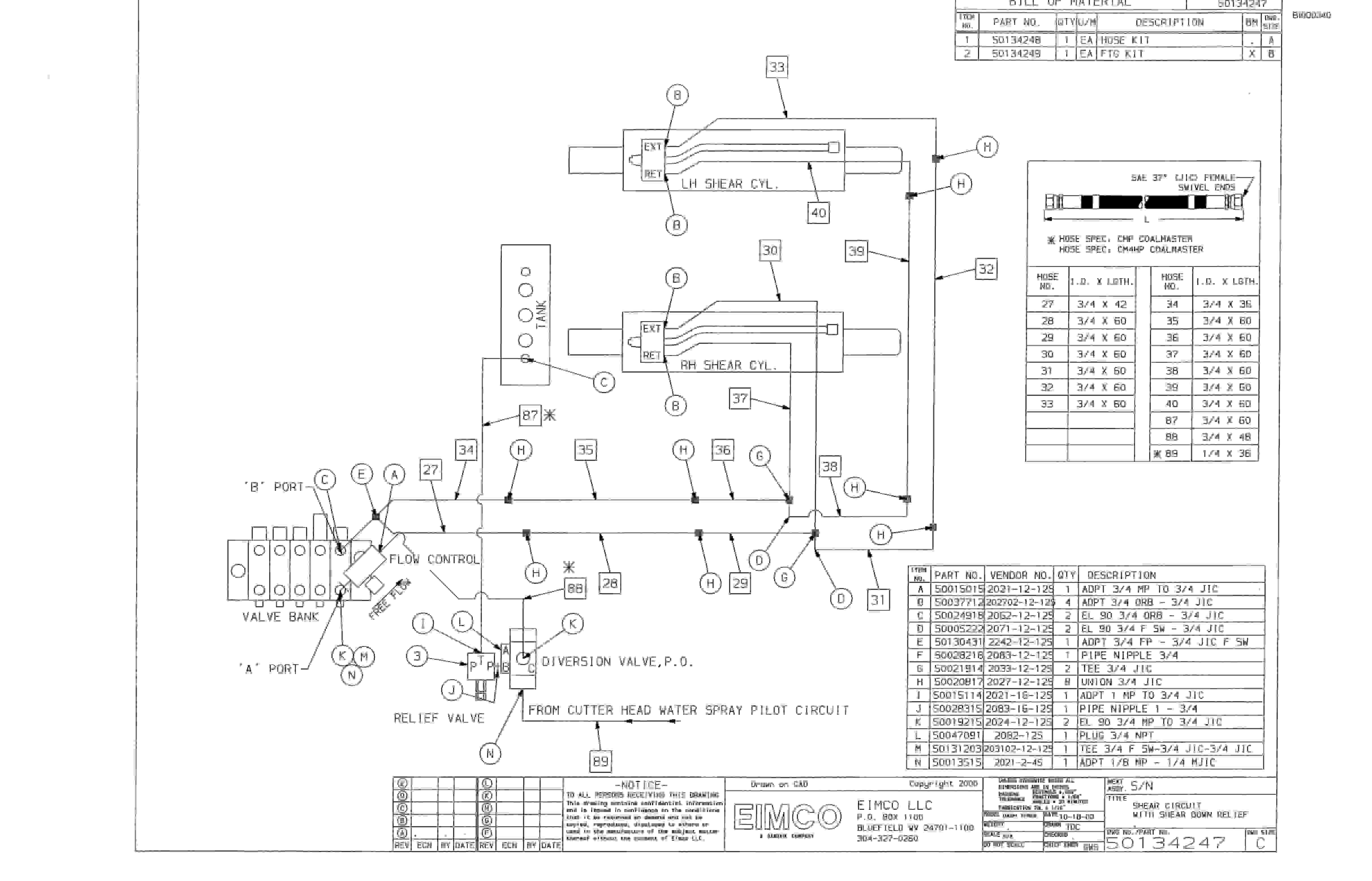 Bucyrus Dash Three Miner Parts Catalog BI000340-2