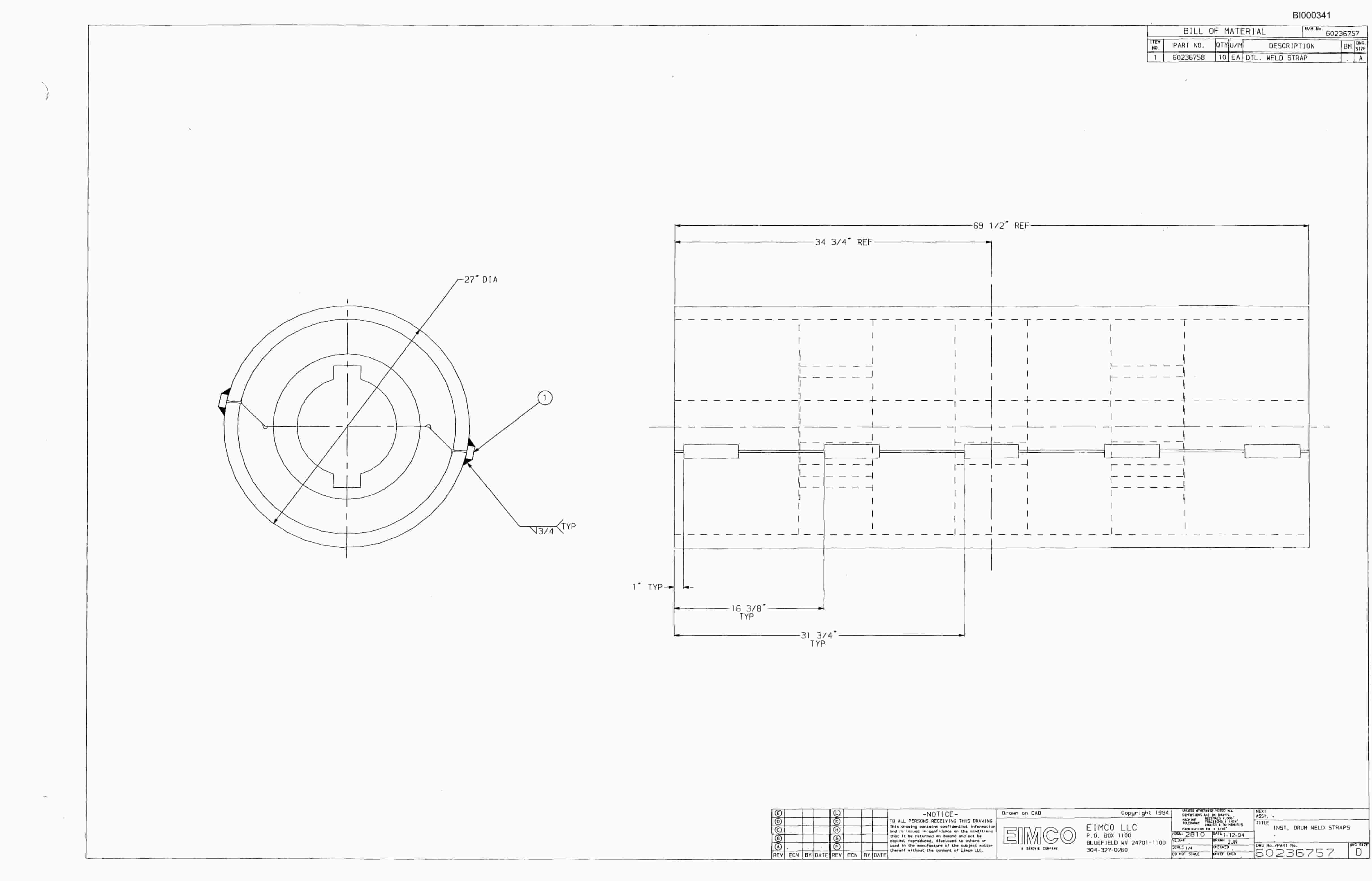 Bucyrus Dash Three Miner Parts Catalog BI000341-5