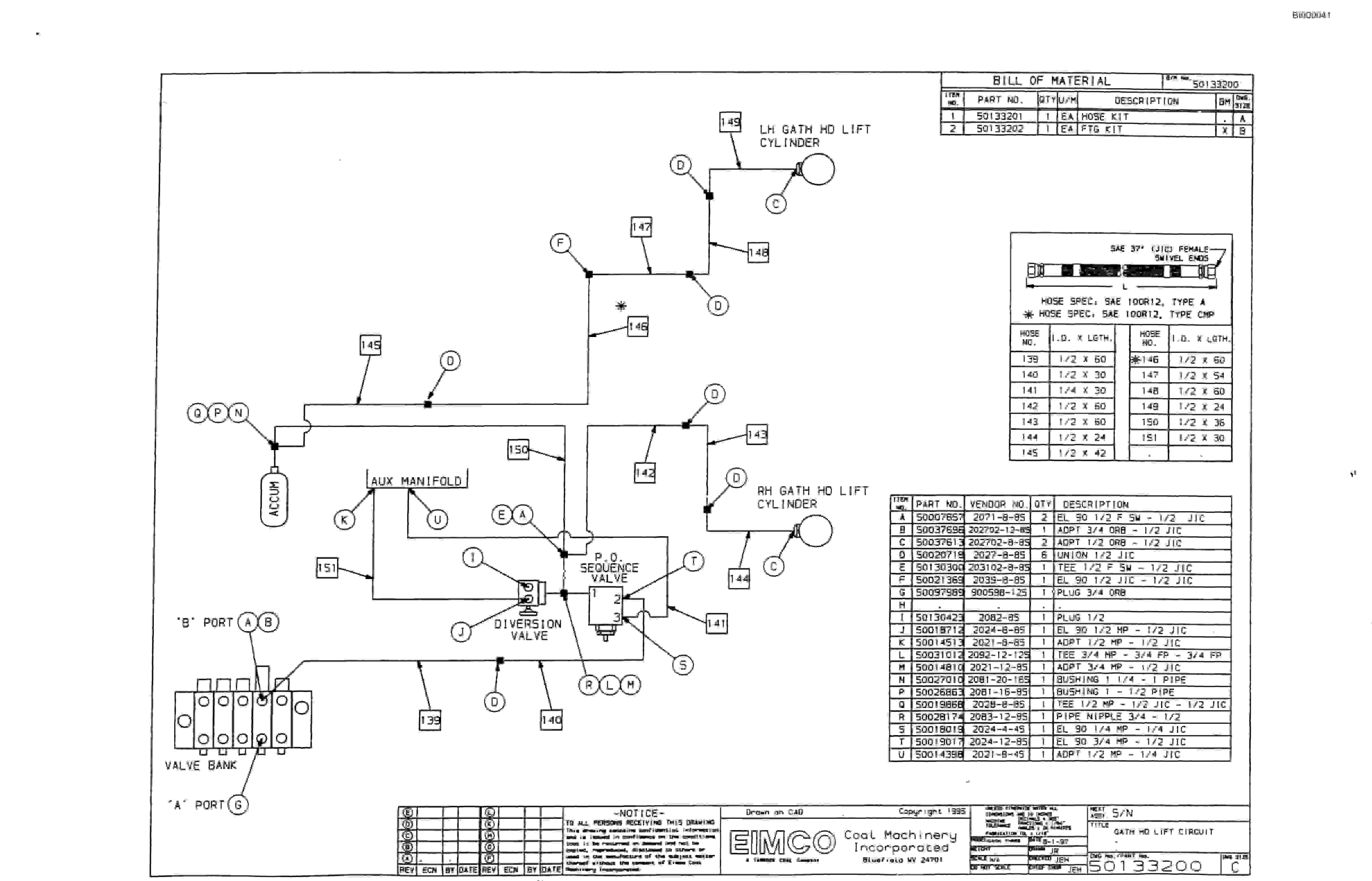 Bucyrus Dash Three-P Miner Parts Catalog BI000041-2