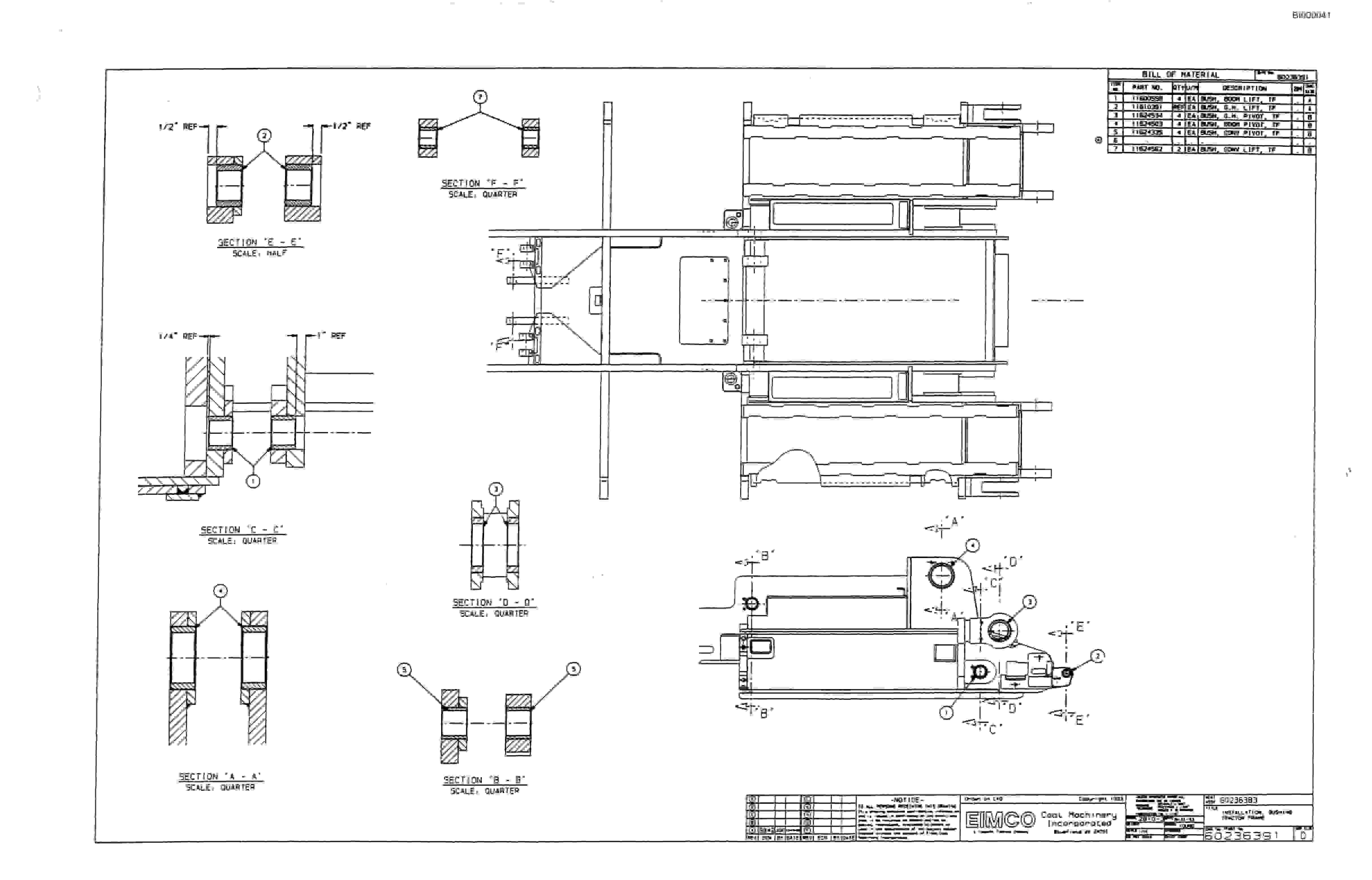 Bucyrus Dash Three-P Miner Parts Catalog BI000041-3