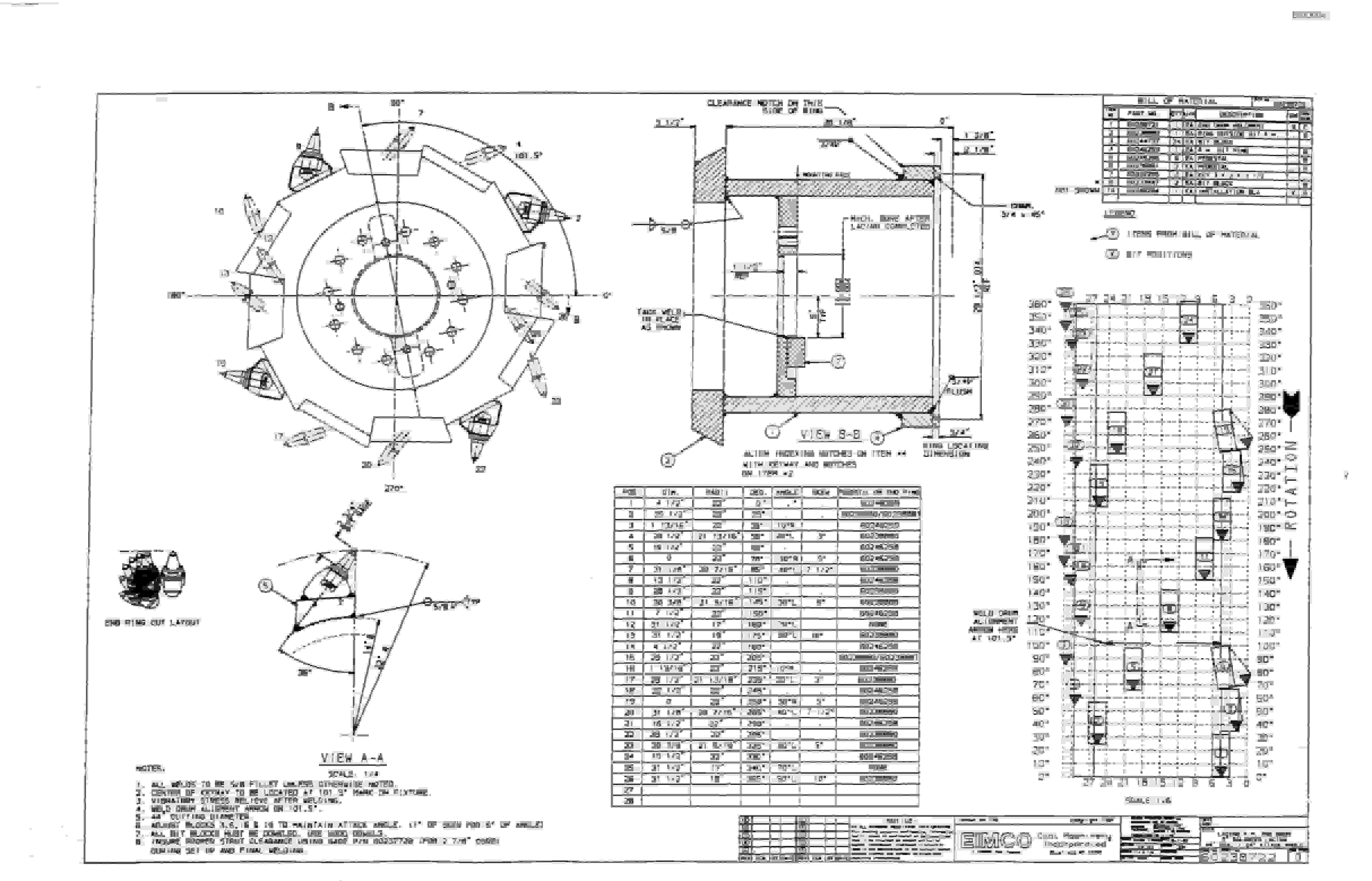 Bucyrus Dash Three-P Miner Parts Catalog BI000041-4