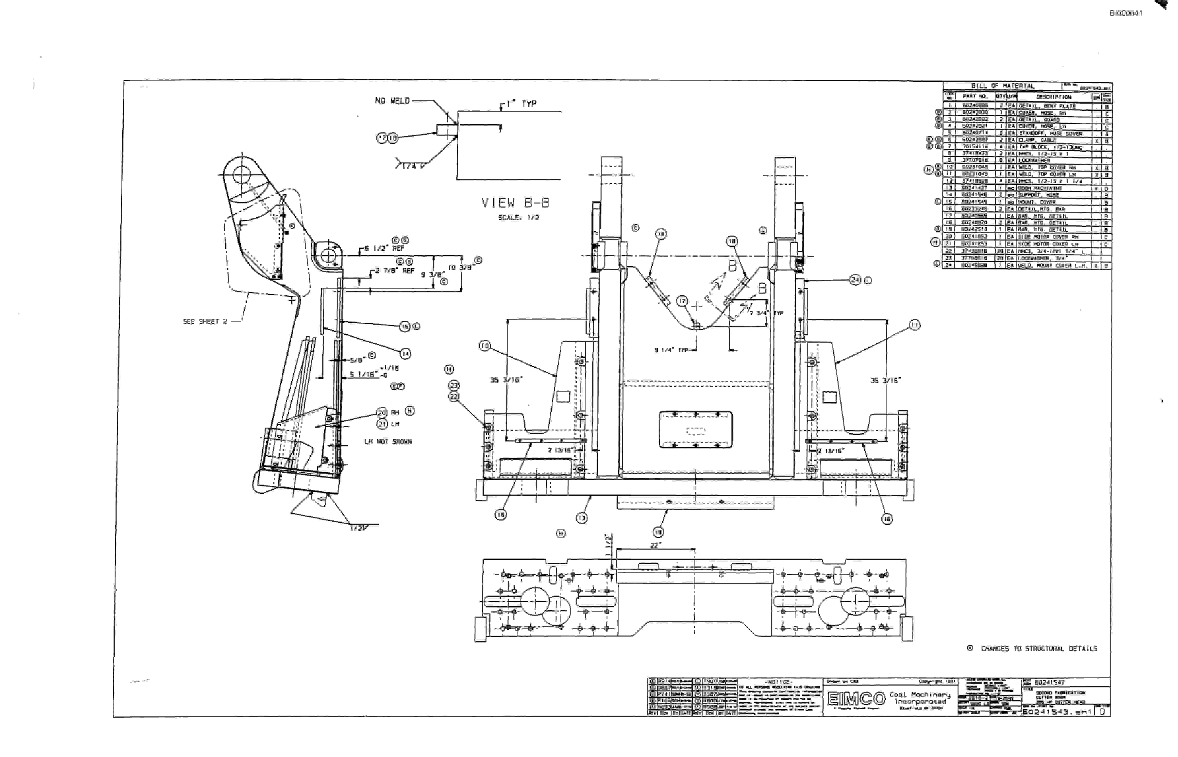 Bucyrus Dash Three-P Miner Parts Catalog BI000041-5