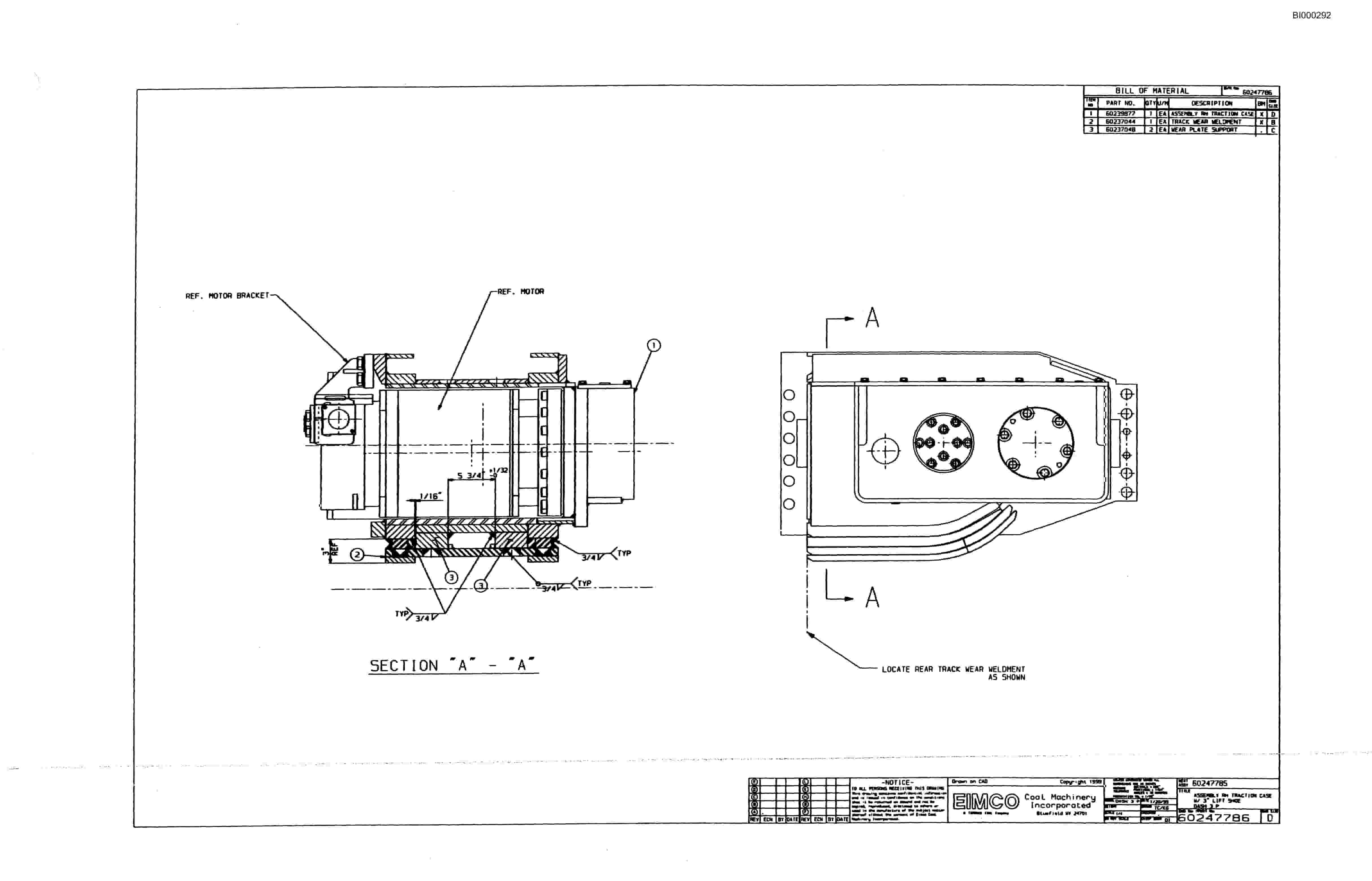 Bucyrus Dash Three-P Miner Parts Catalog BI000292-3