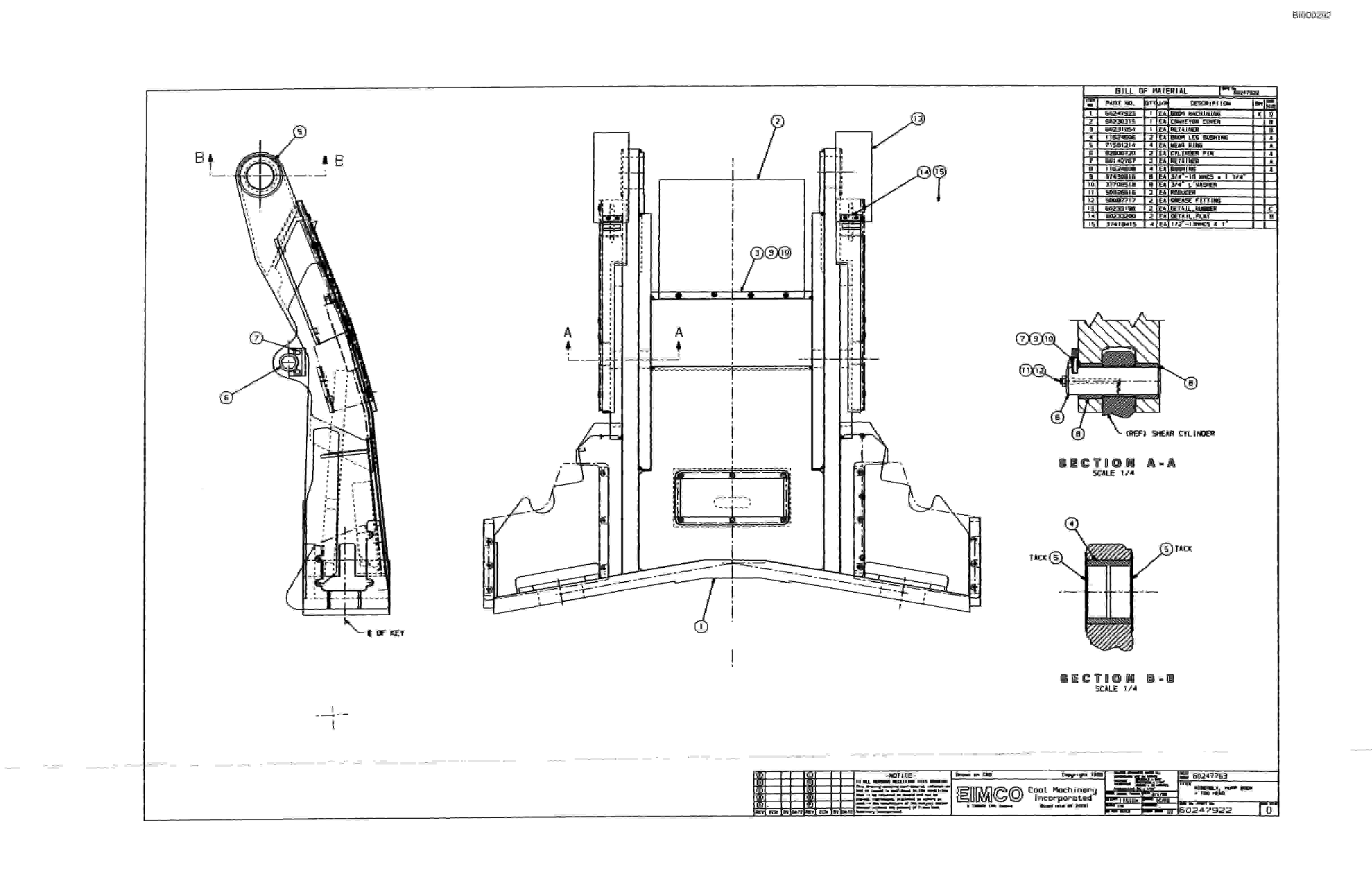Bucyrus Dash Three-P Miner Parts Catalog BI000292-5