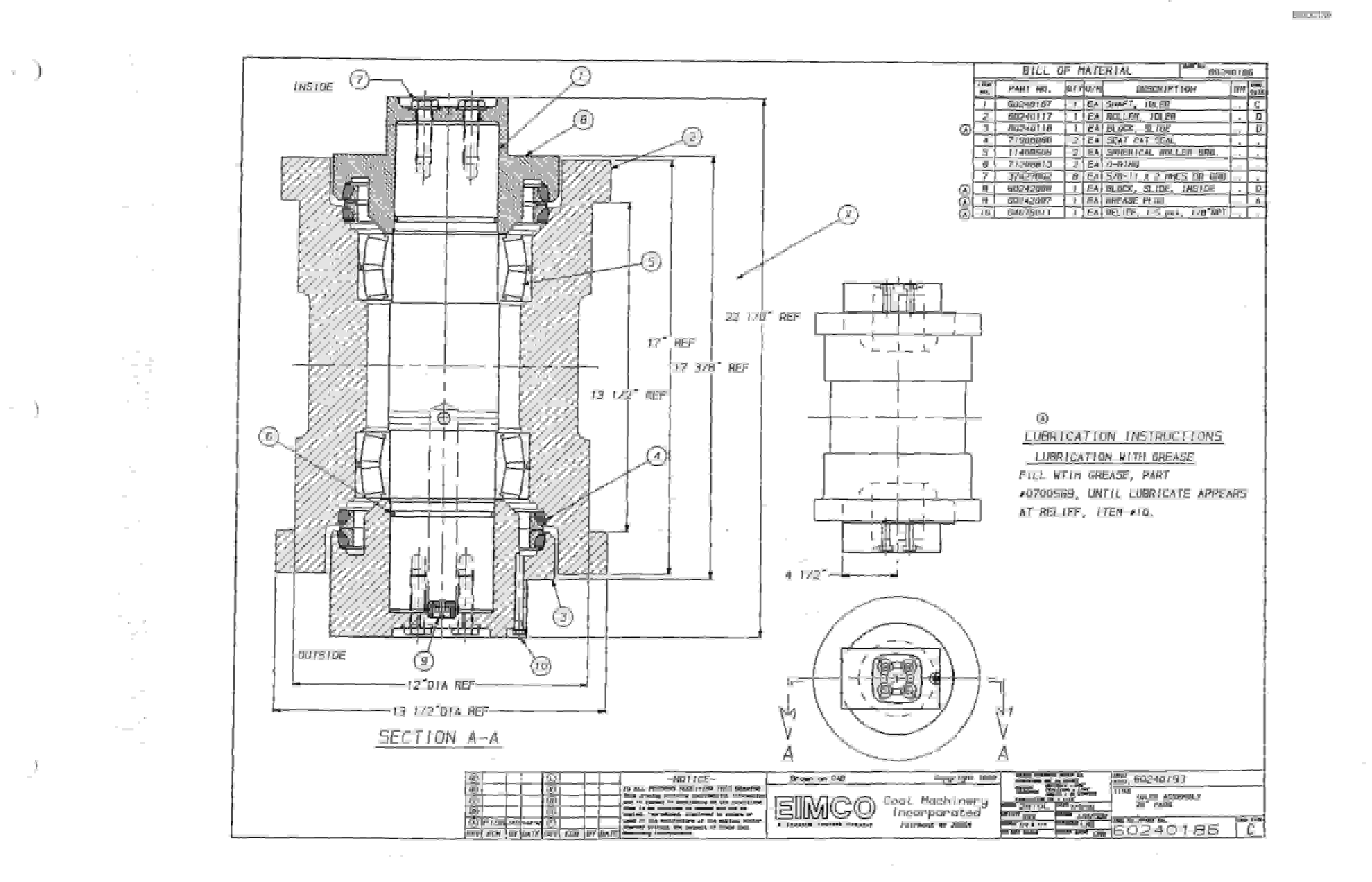 Bucyrus Dash Two Drum Miner Parts Catalog BI000139-3