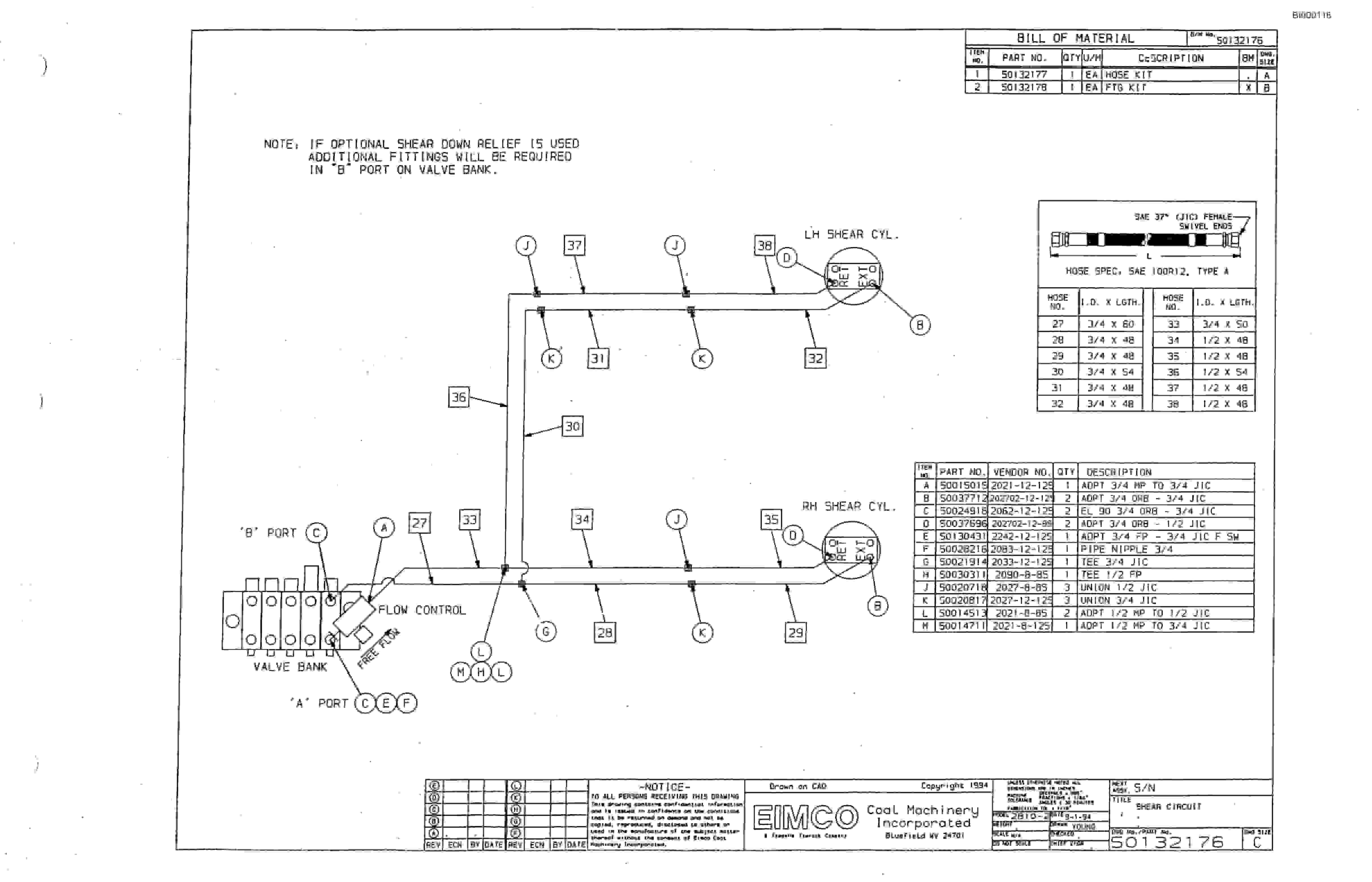 Bucyrus Dash Two-F Miner Parts Catalog BI000118-2