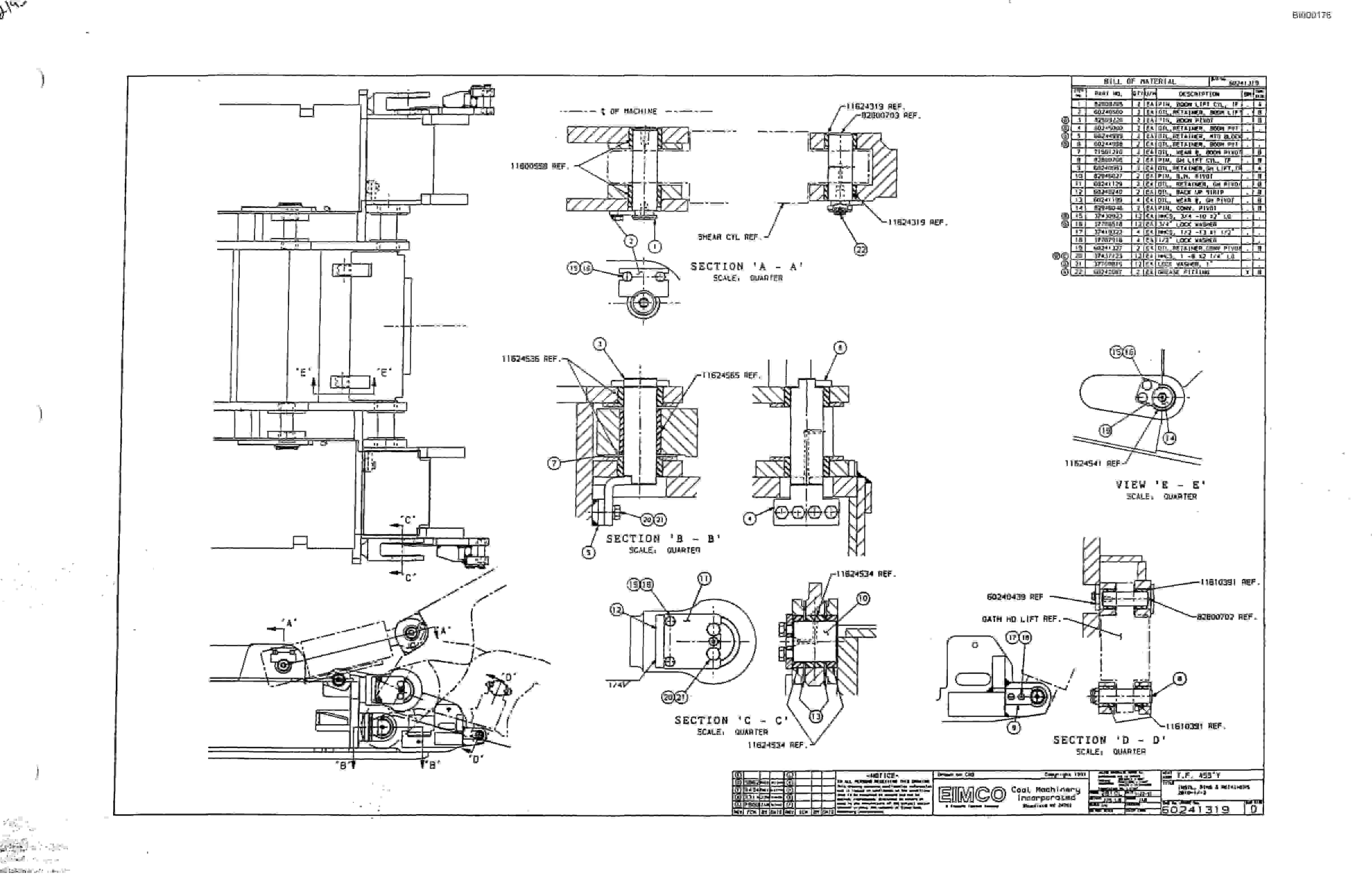 Bucyrus Dash Two-F Miner Parts Catalog BI000176-3