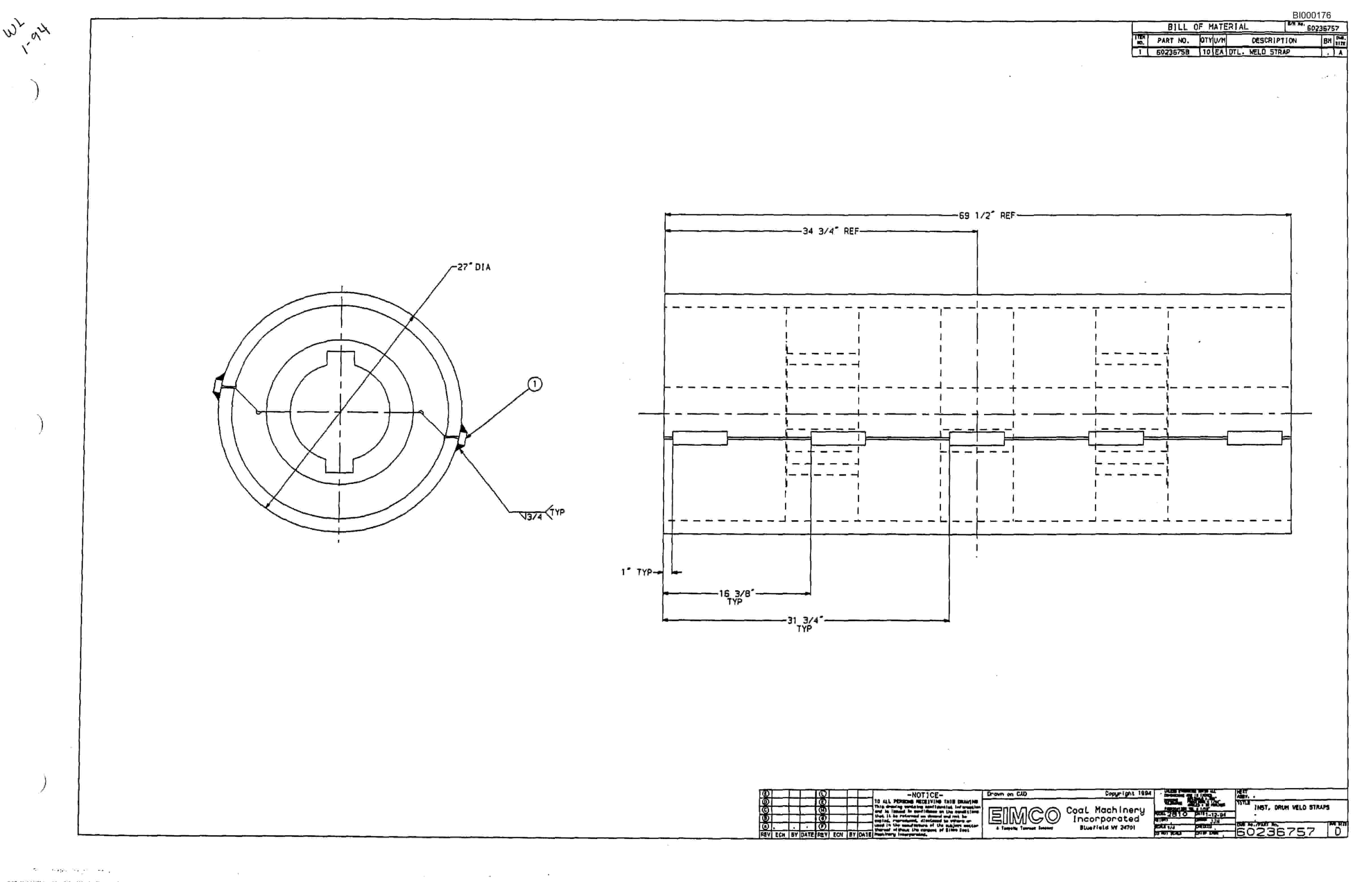 Bucyrus Dash Two-F Miner Parts Catalog BI000176-5
