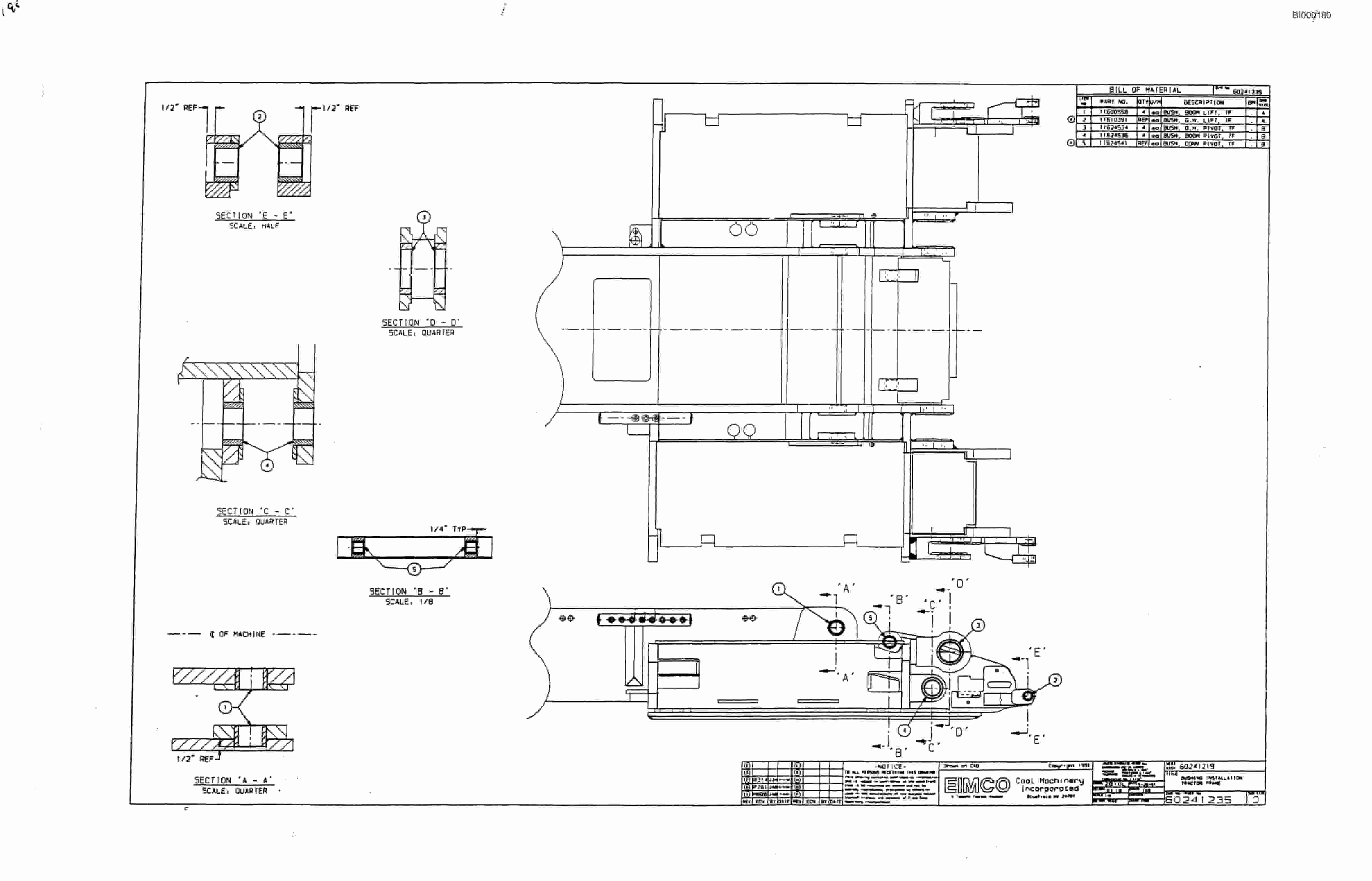 Bucyrus Dash Two-F Miner Parts Catalog BI000180-3