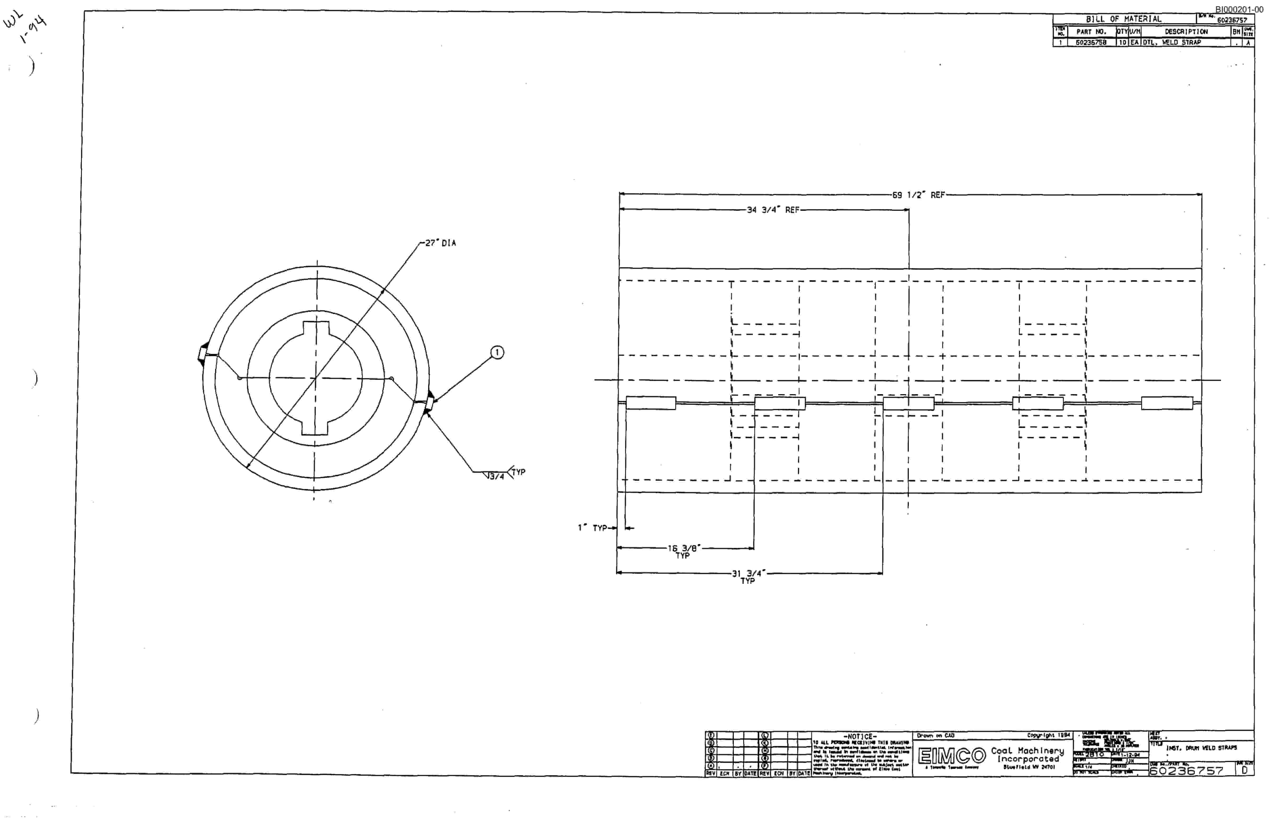 Bucyrus Dash Two-F Miner Parts Catalog BI000201-5