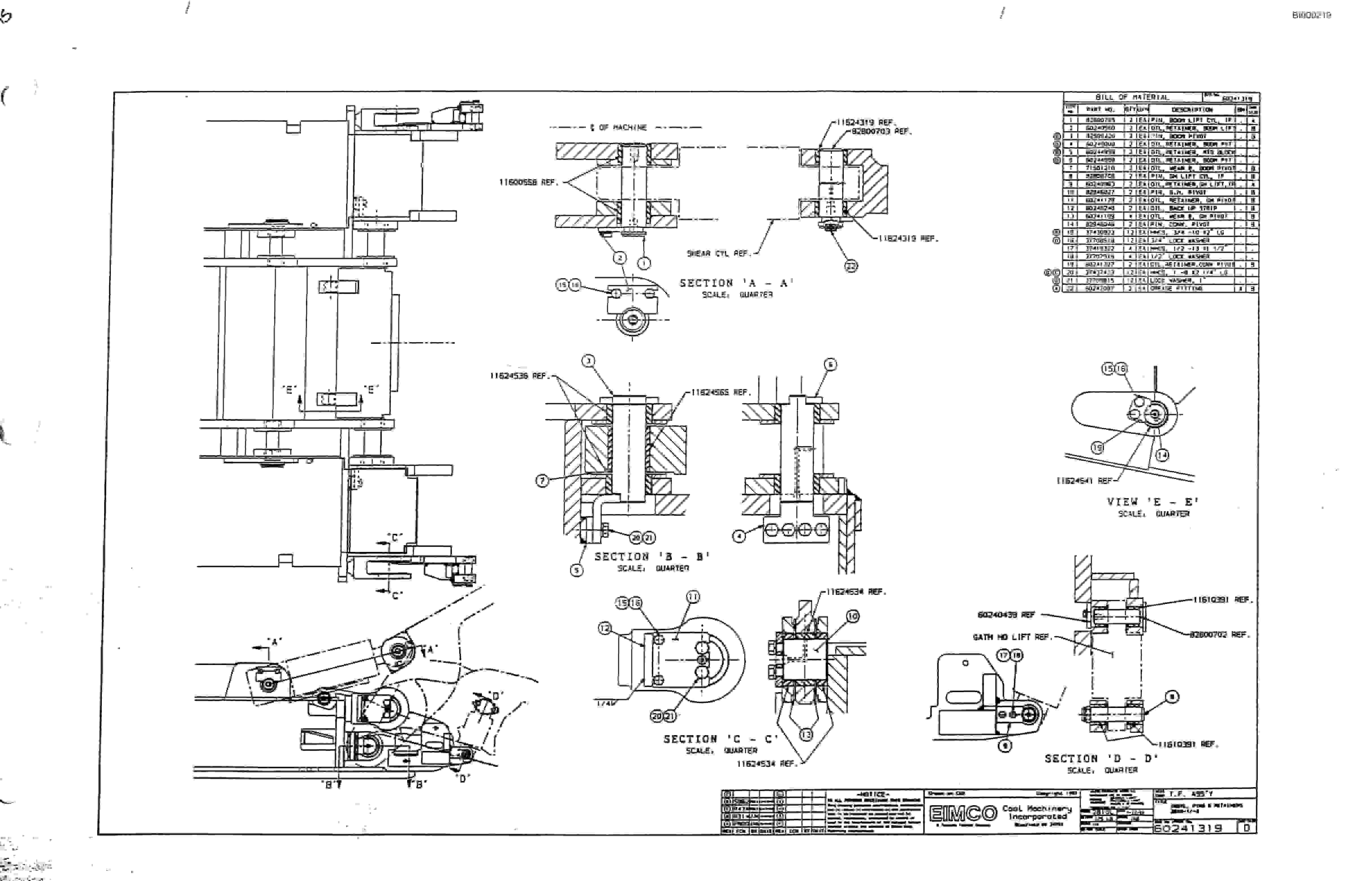 Bucyrus Dash Two-F Miner Parts Catalog BI000219-3