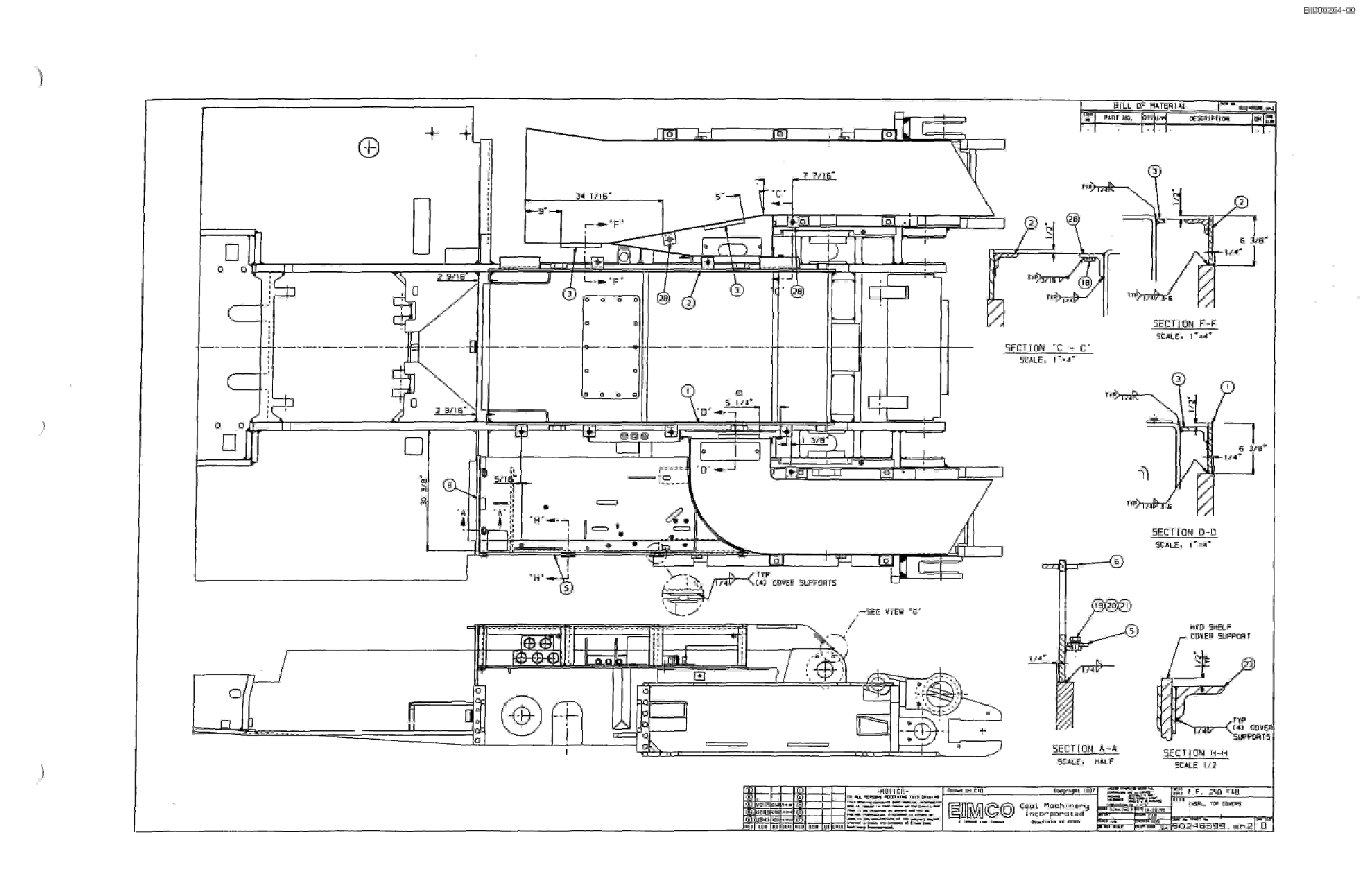 Bucyrus Dash Two-F Miner Parts Catalog BI000264-3