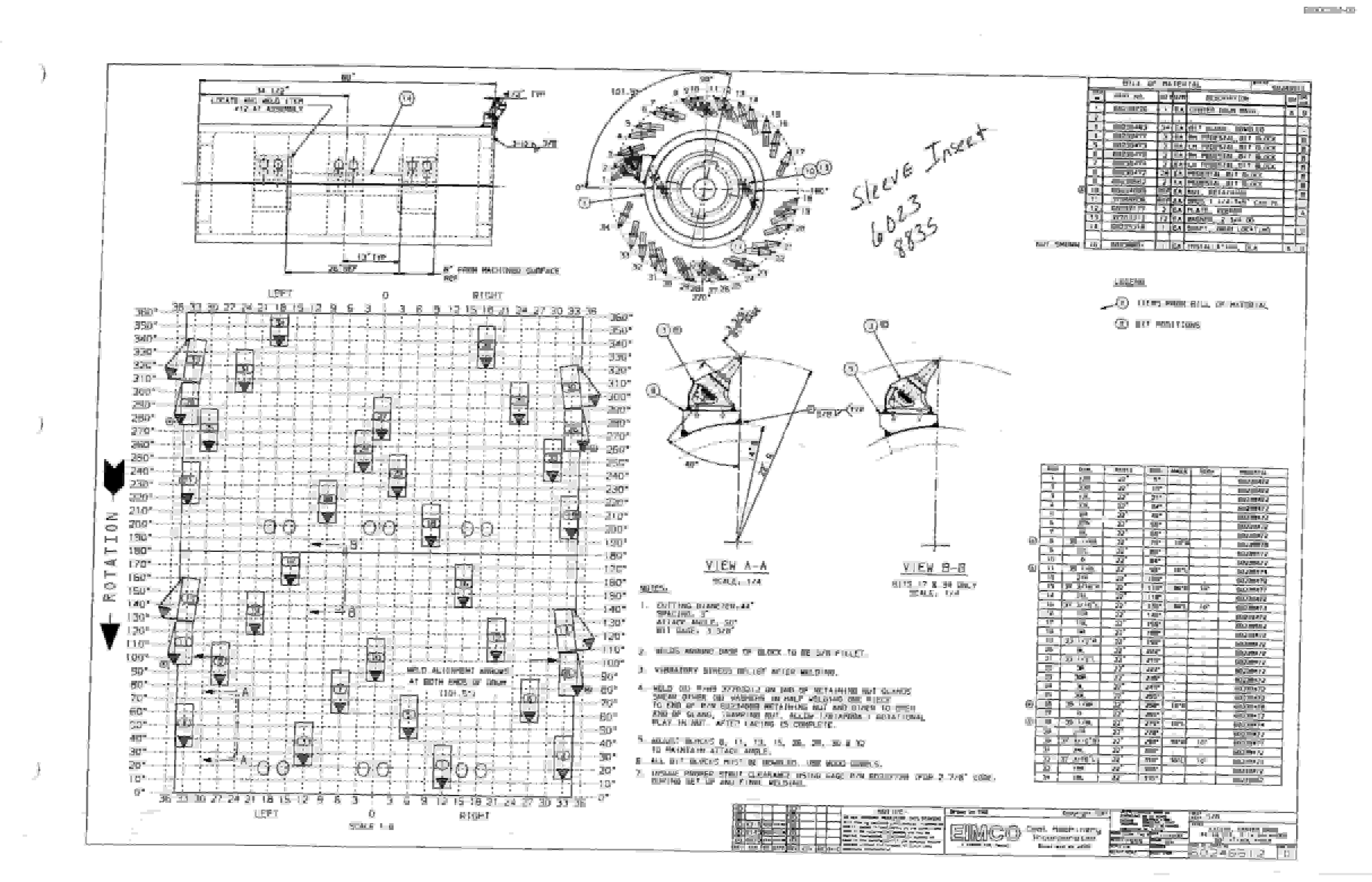 Bucyrus Dash Two-F Miner Parts Catalog BI000264-4