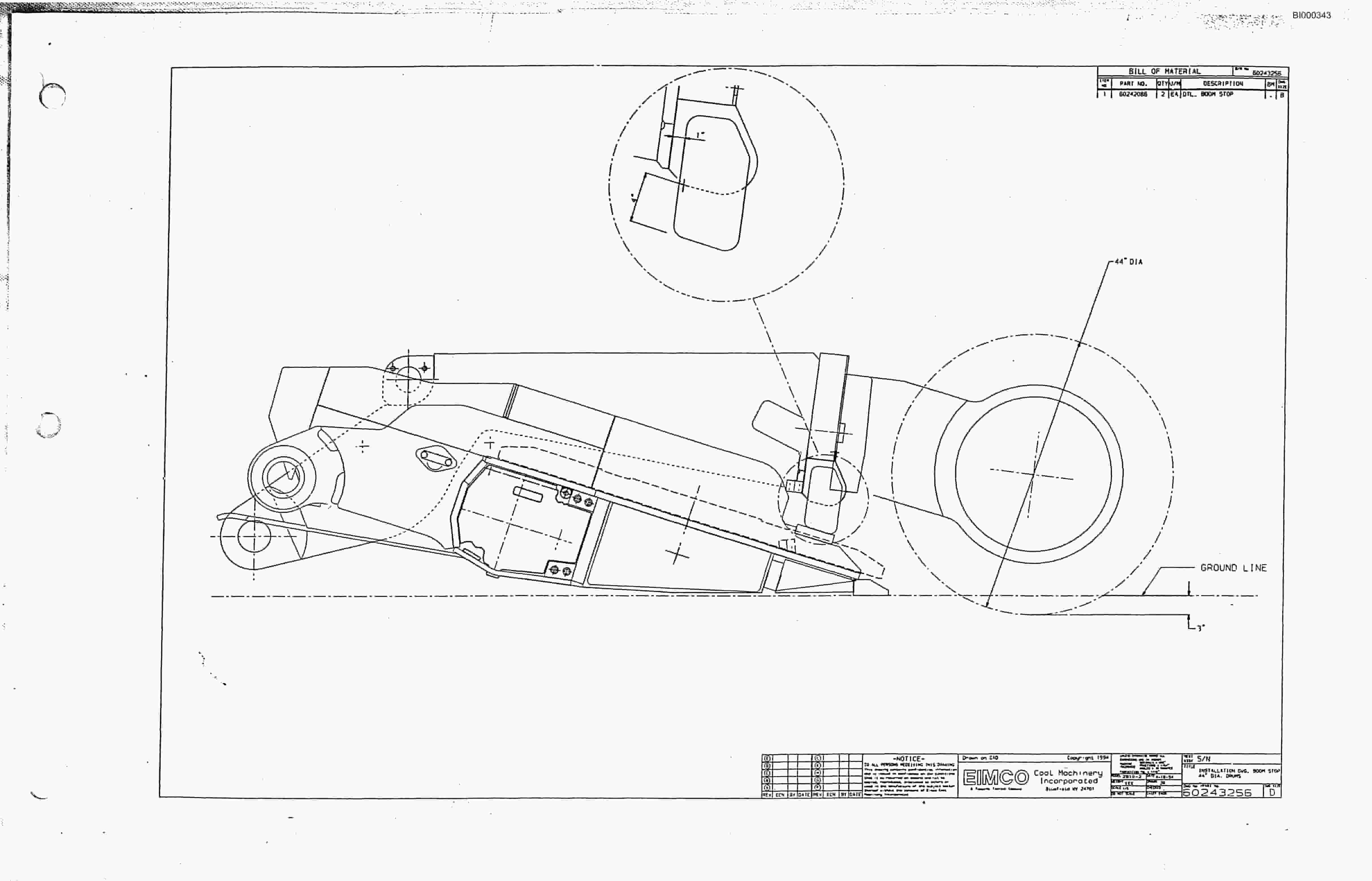 Bucyrus Dash Two-F Miner Parts Catalog BI000343-5