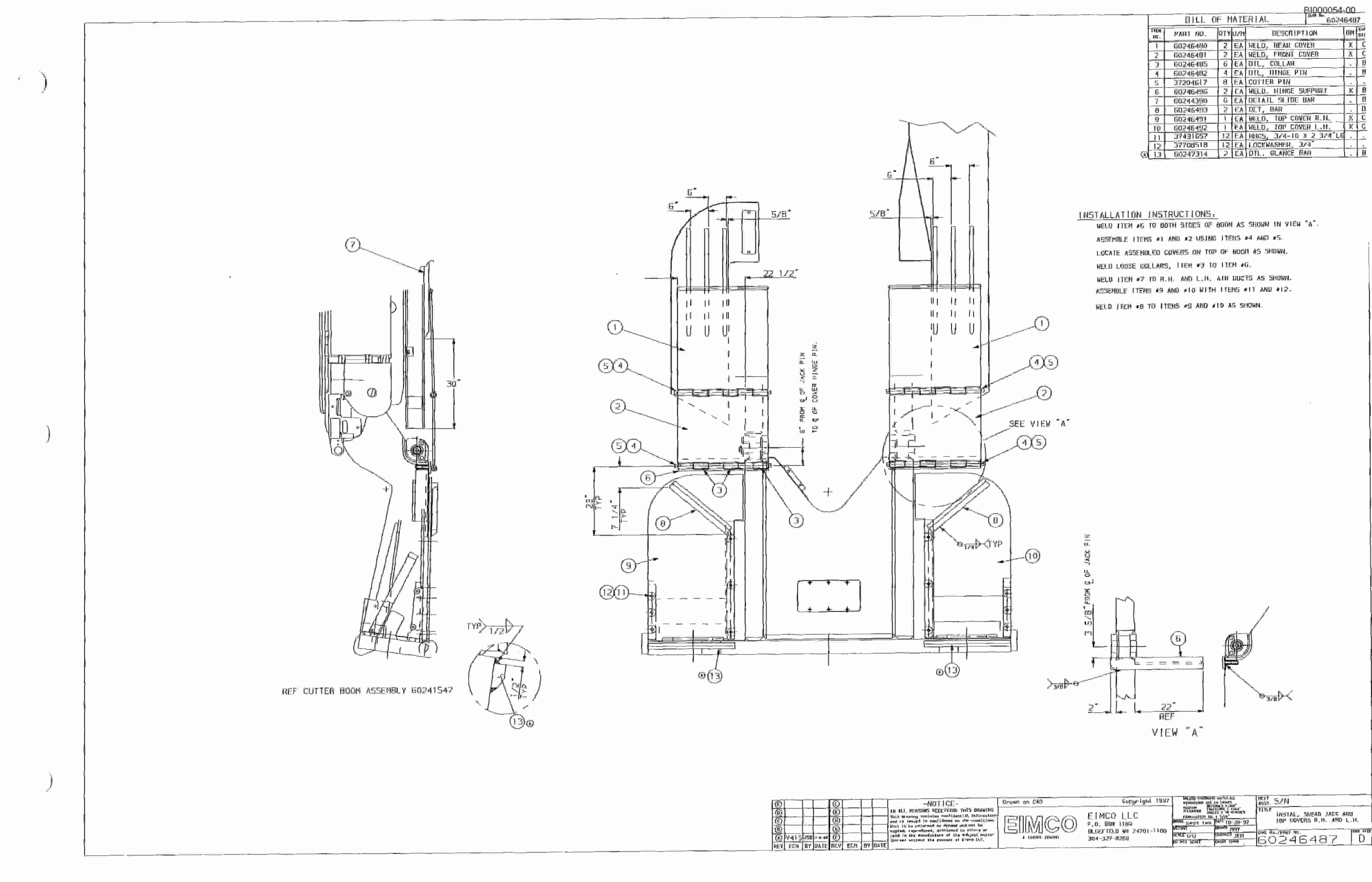 Bucyrus Dash Two Miner Parts Catalog BI000054-4