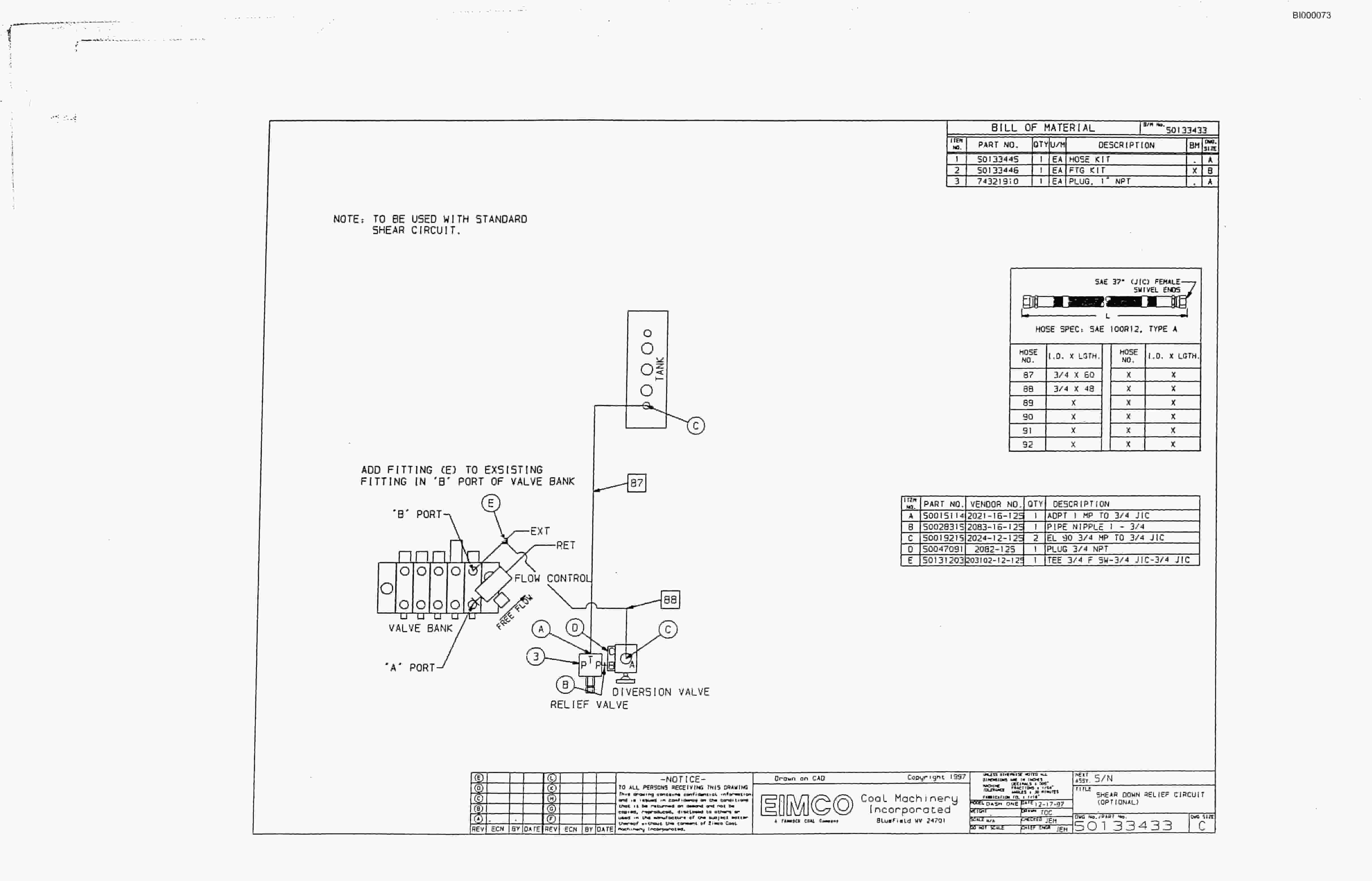 Bucyrus Dash Two Miner Parts Catalog BI000073-2
