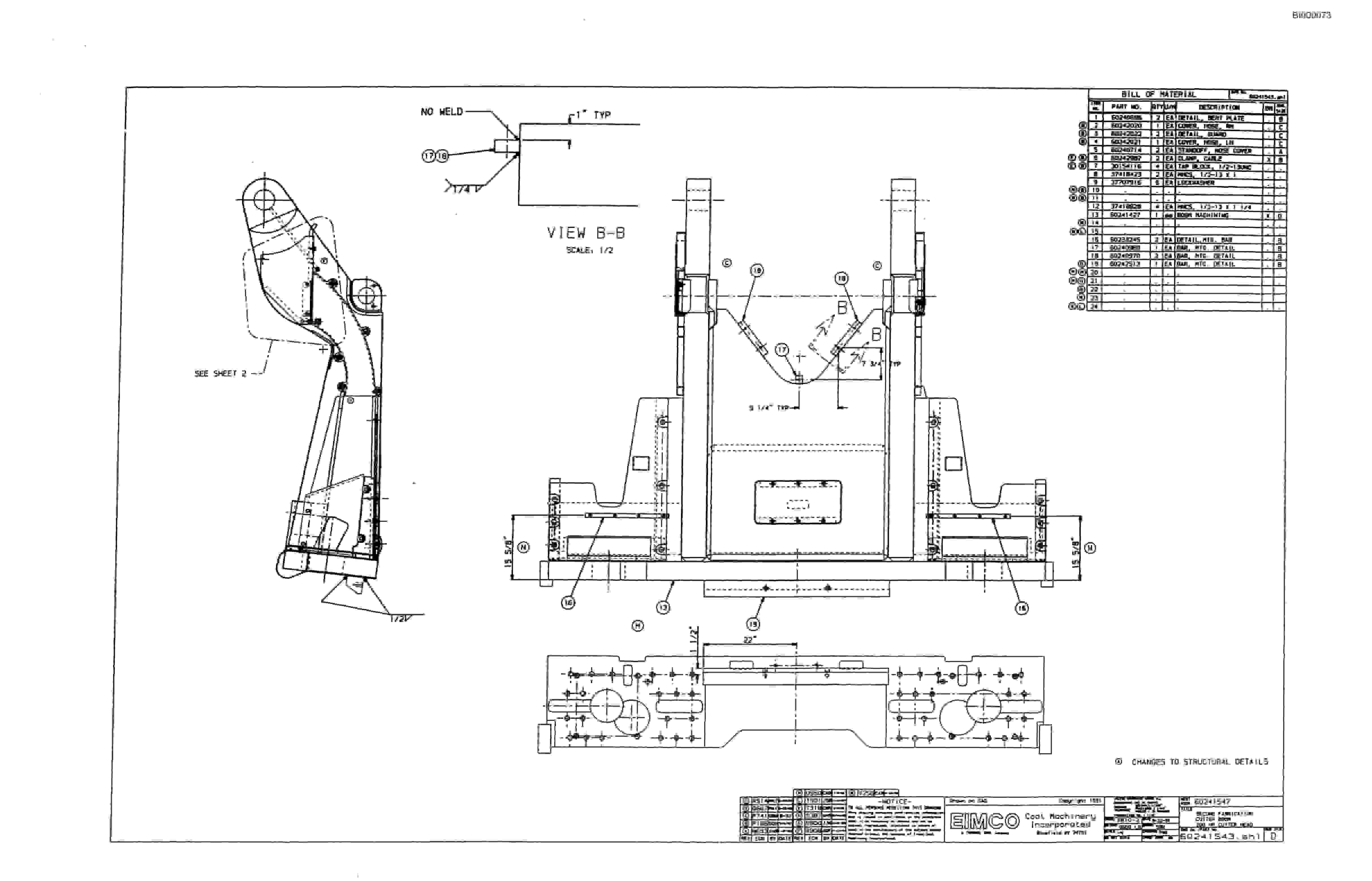 Bucyrus Dash Two Miner Parts Catalog BI000073-4