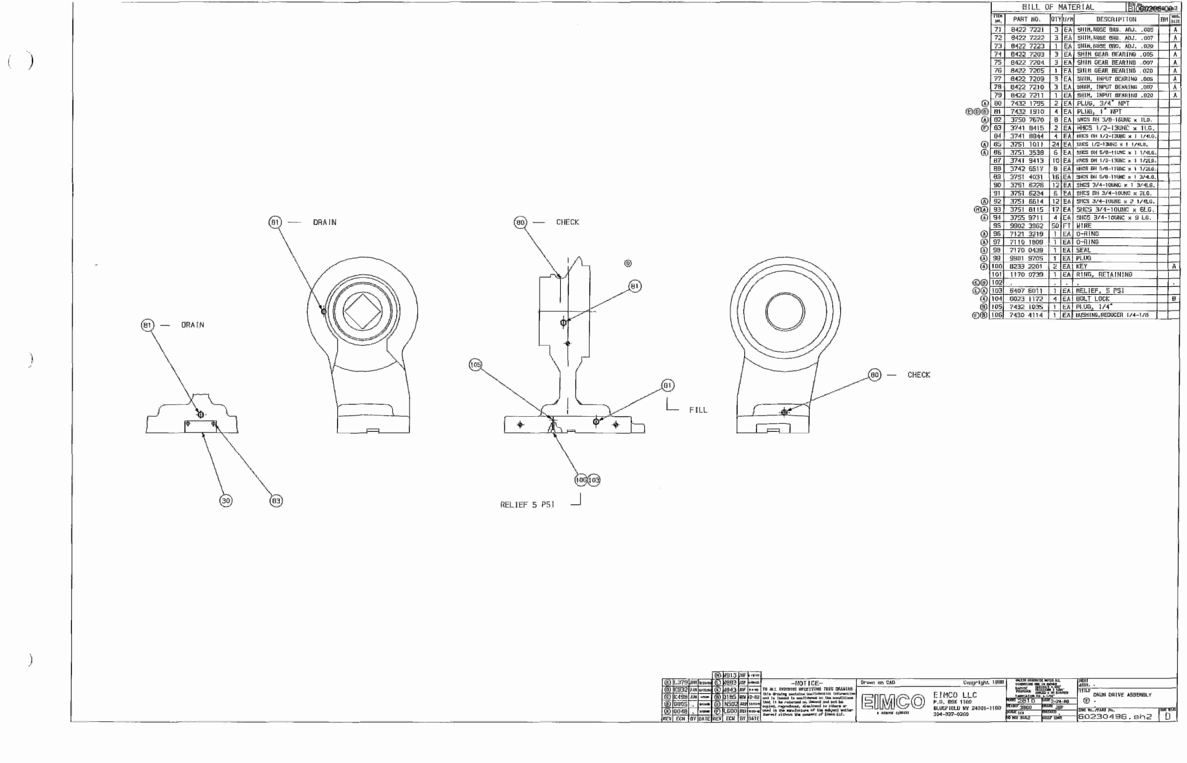 Bucyrus Dash Two Miner Parts Catalog BI000205-4