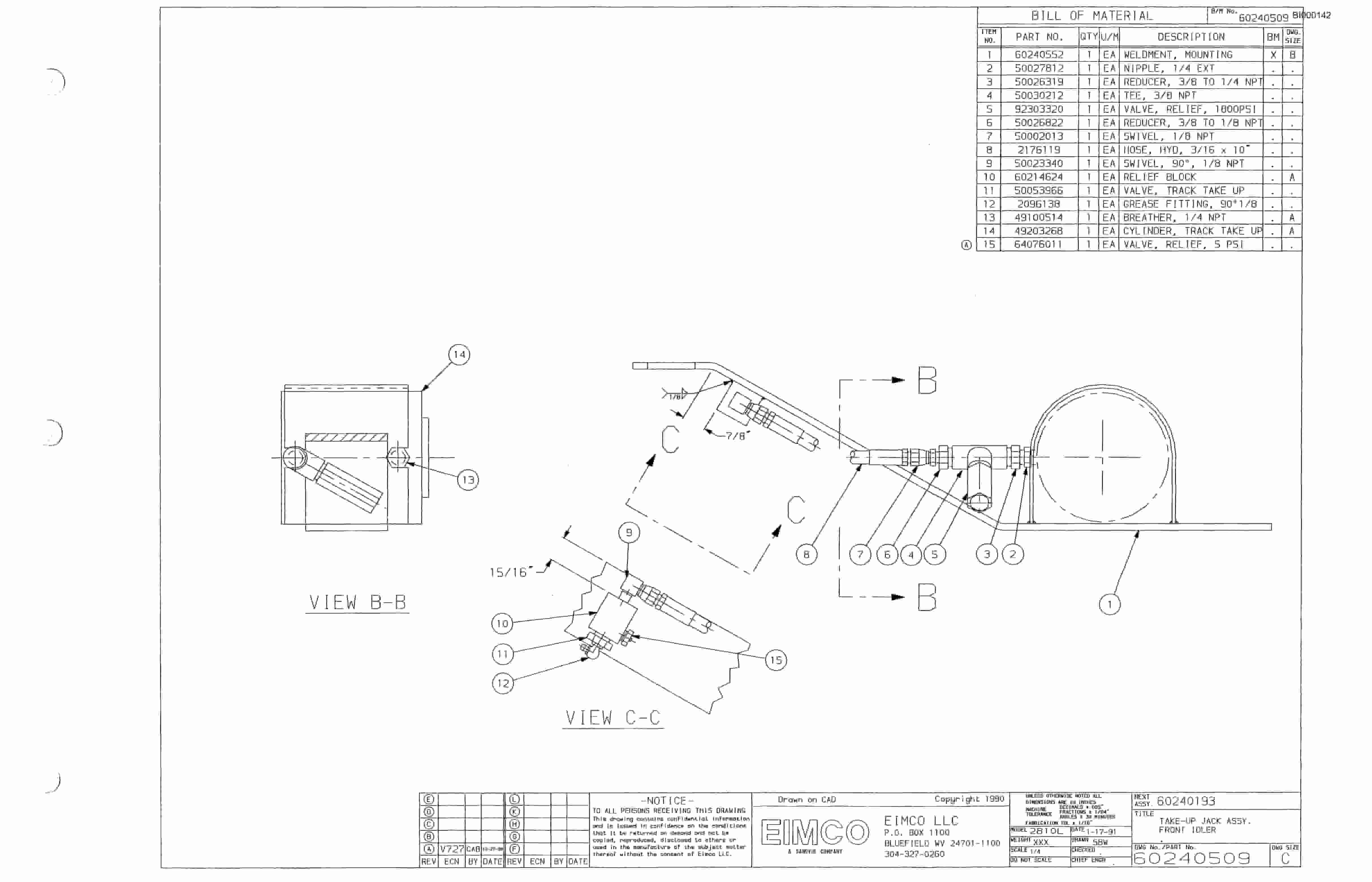 Bucyrus Dash Two-Pmodular Miner Parts Catalog BI000142-3