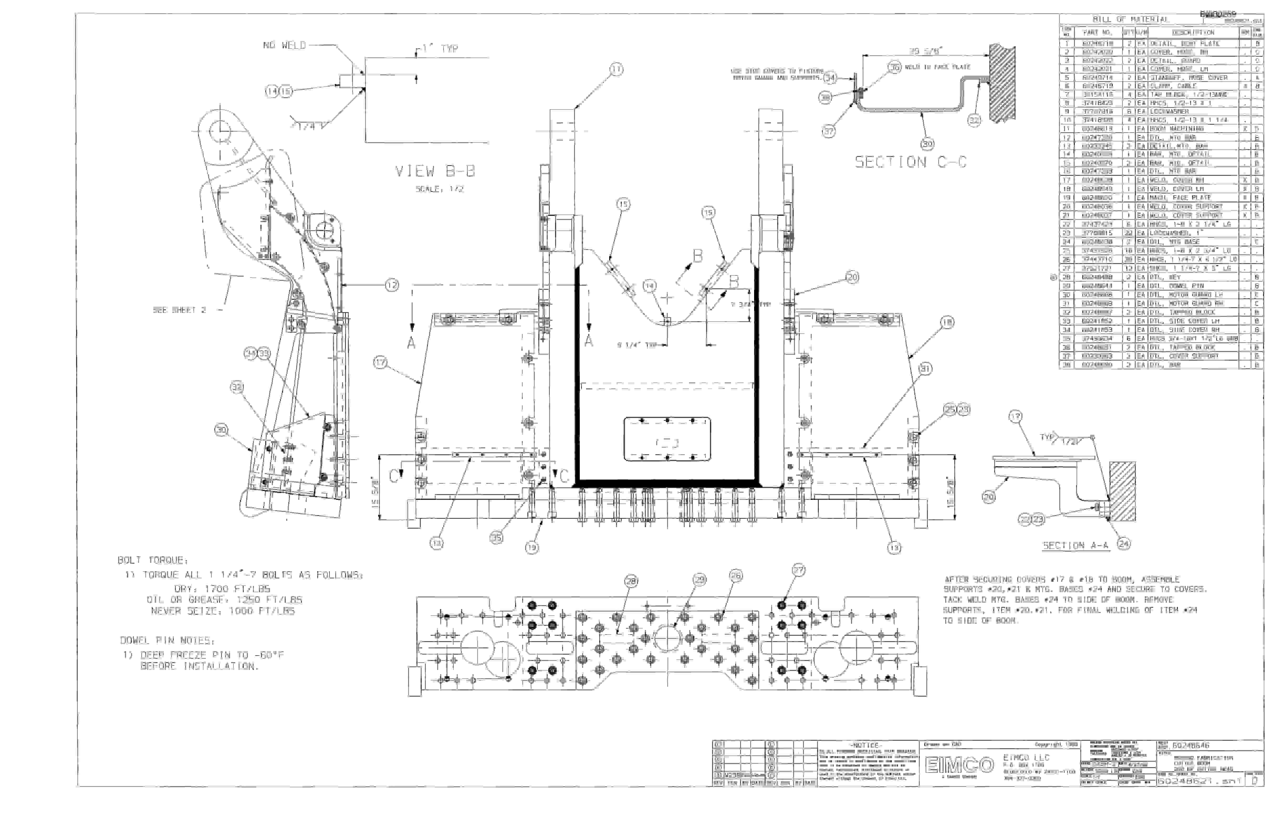 Bucyrus Dash Two-Pmodular Miner Parts Catalog BI000269-5