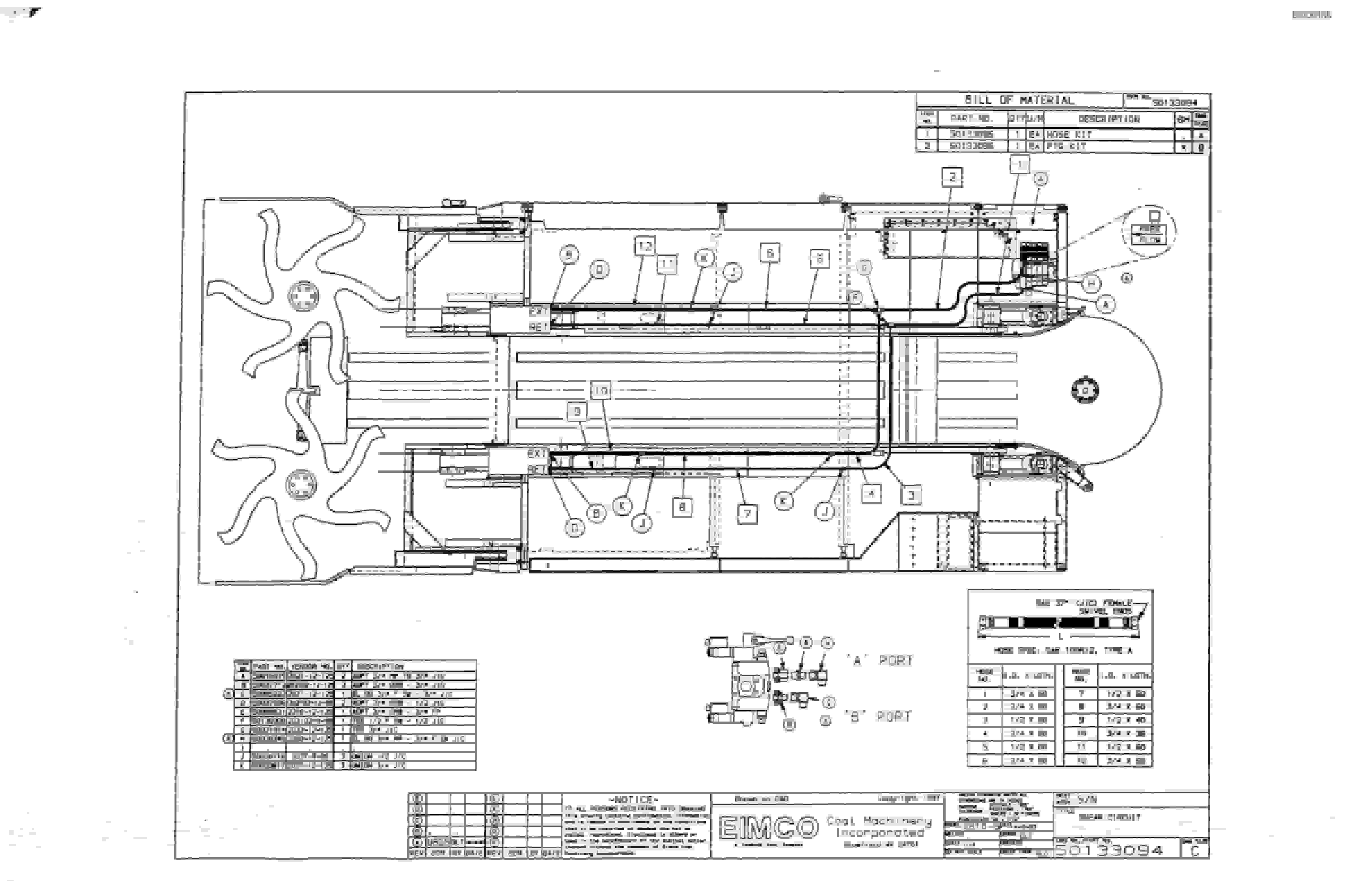 Bucyrus Dash Zero Drum Miner Parts Catalog BI000188-2