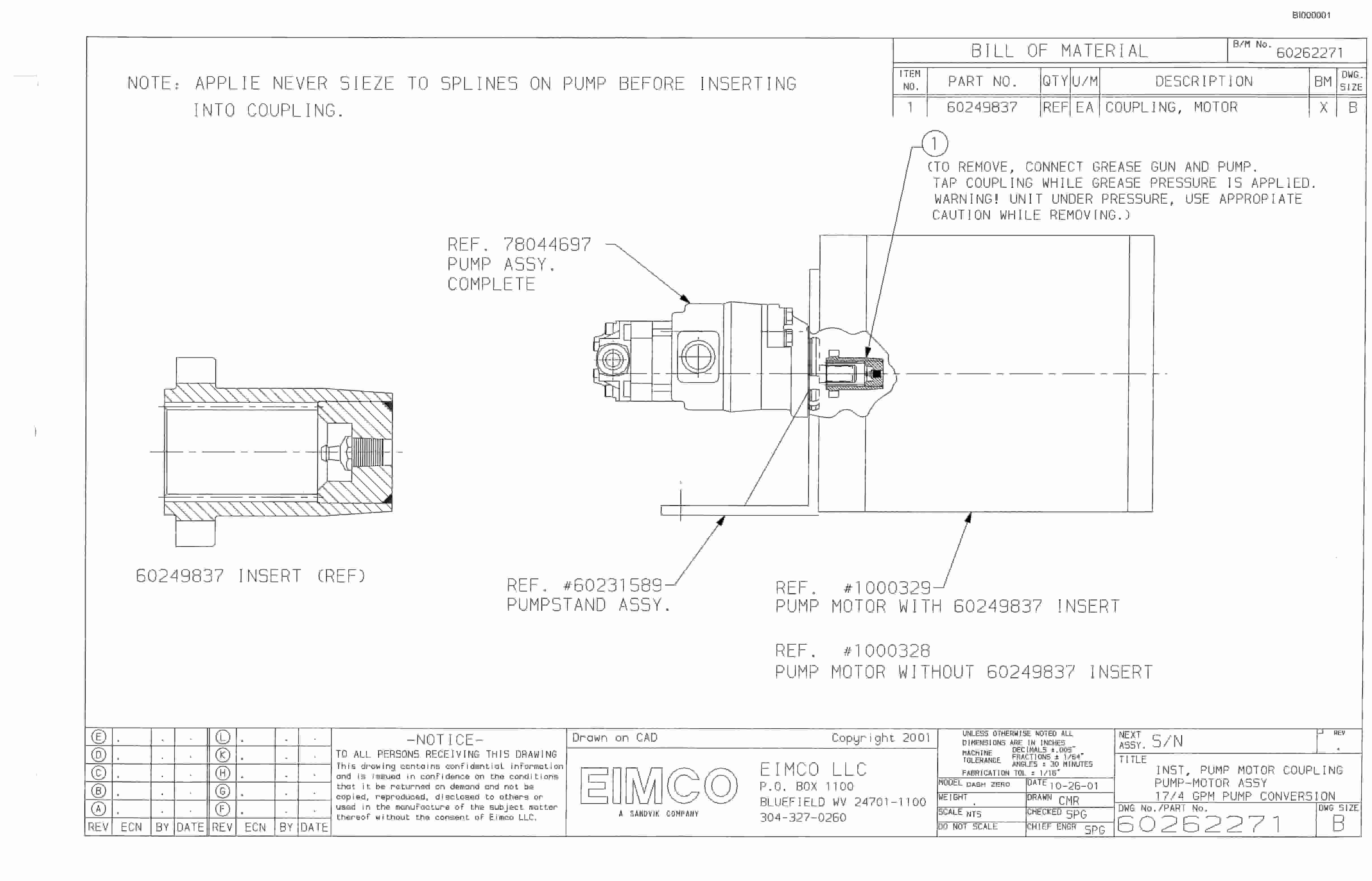 Bucyrus Dash Zero Miner Parts Catalog BI000001-2