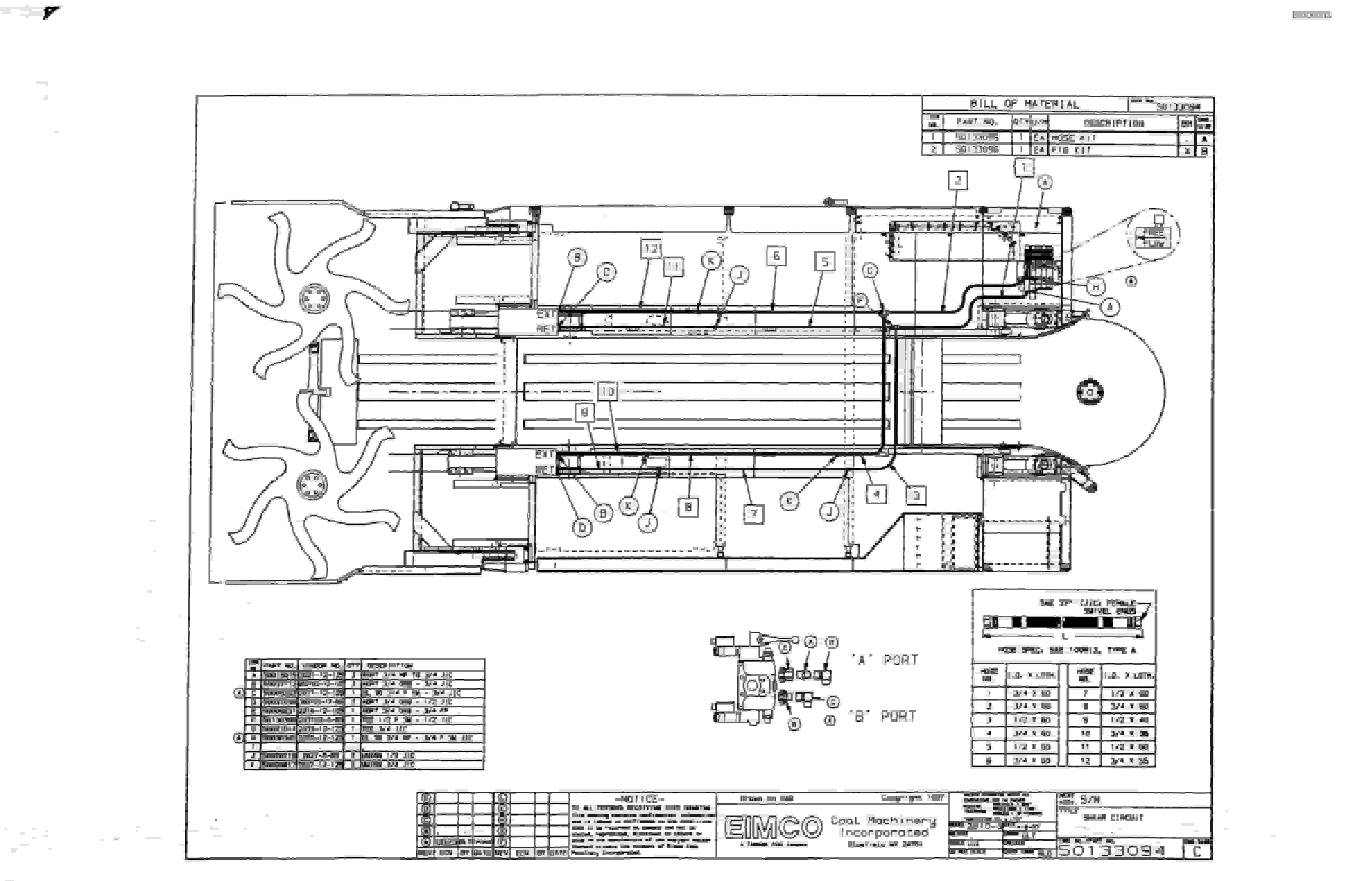 Bucyrus Dash Zero Miner Parts Catalog BI000003 70880177-2