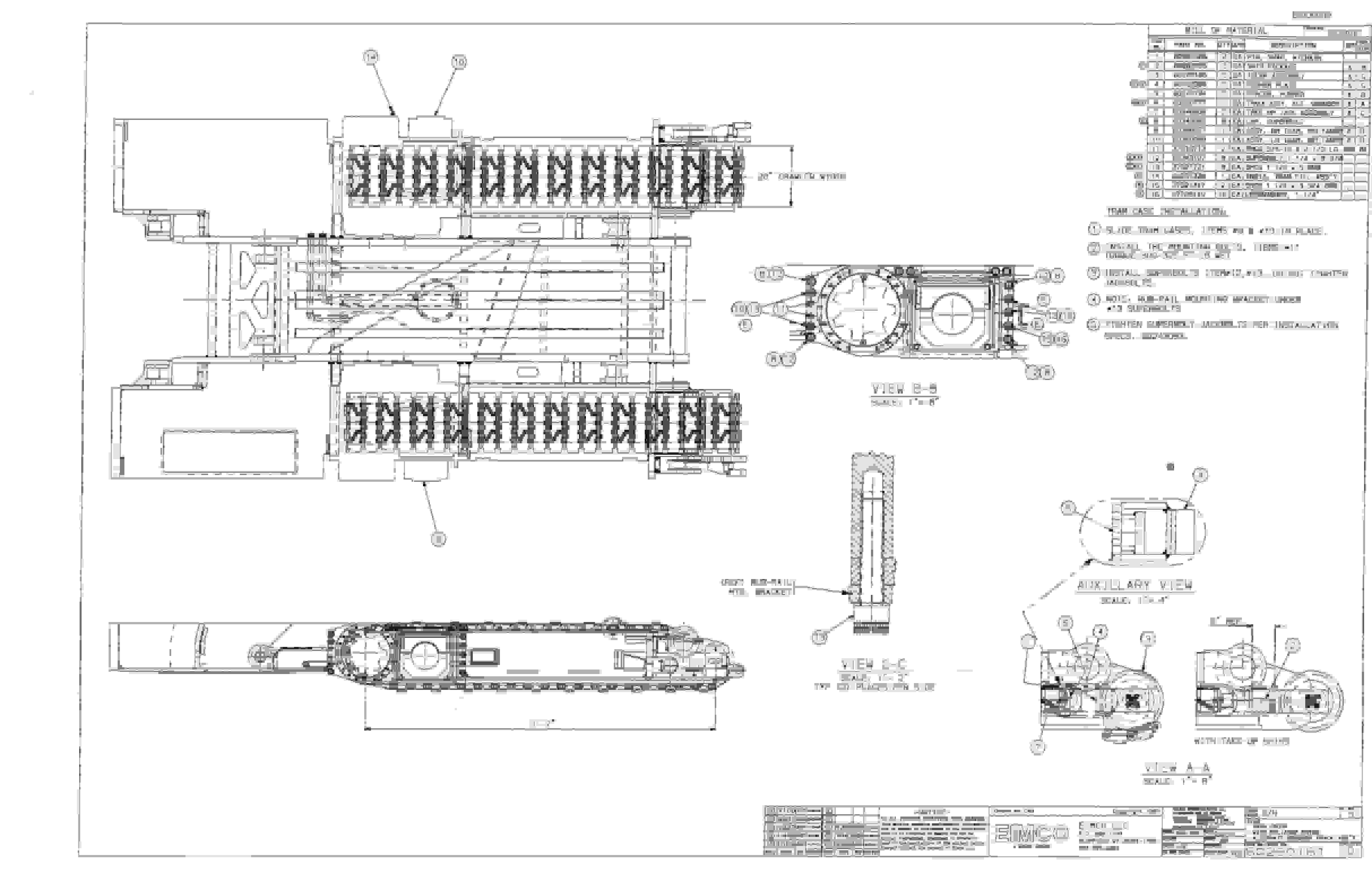 Bucyrus Dash Zero Miner Parts Catalog BI000009 70880216-3