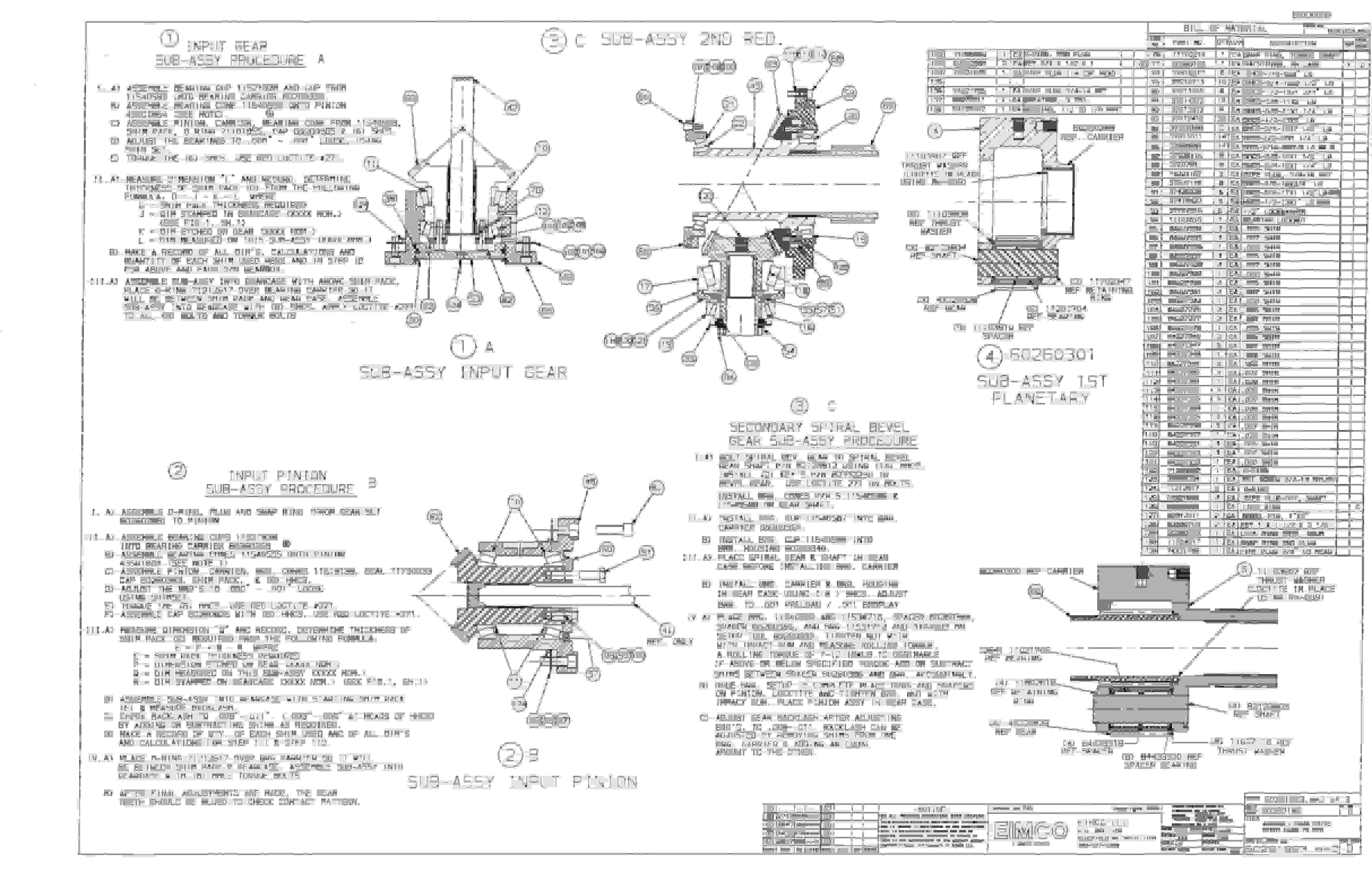 Bucyrus Dash Zero Miner Parts Catalog BI000009 70880216-4