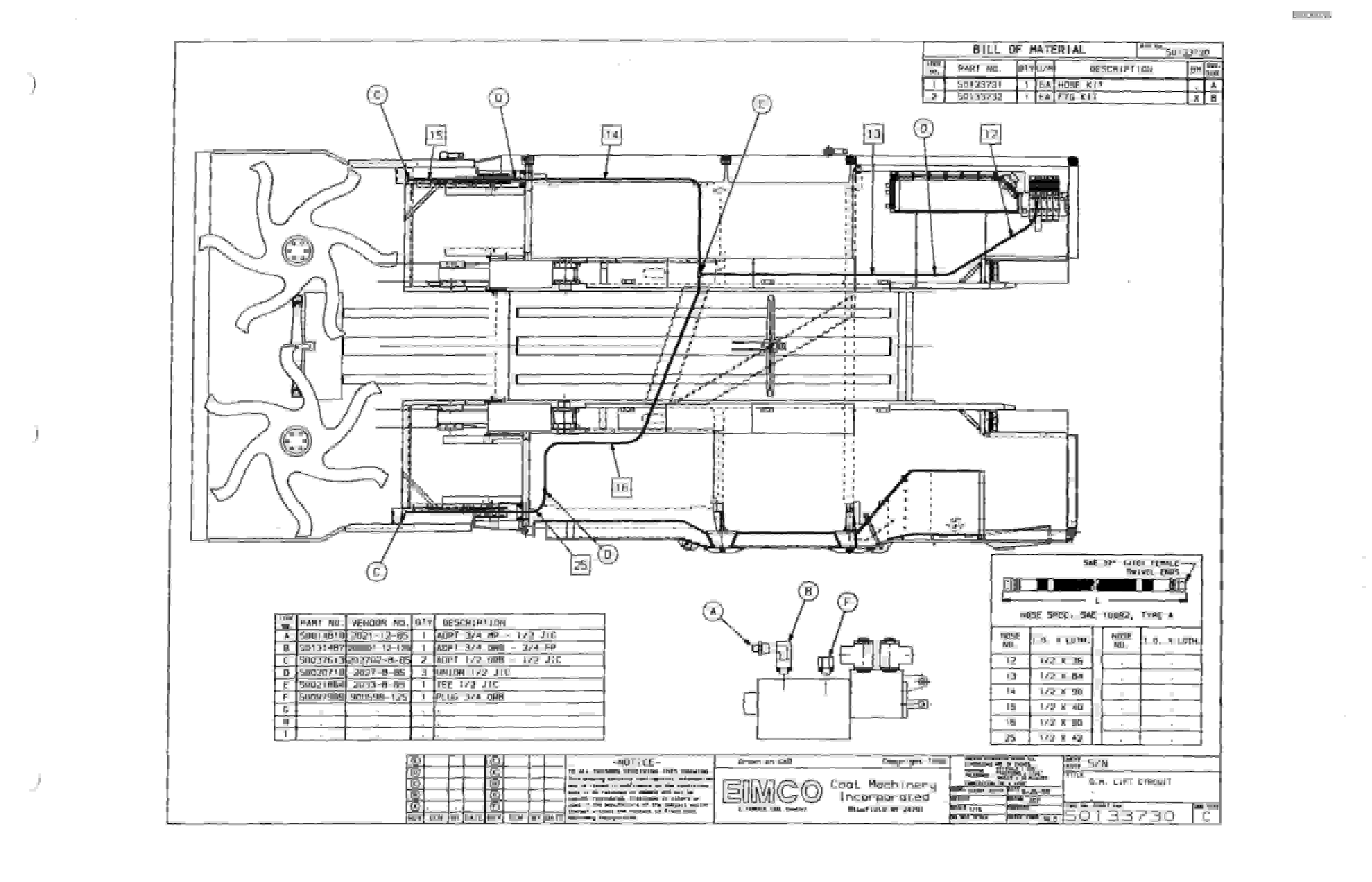 Bucyrus Dash Zero Miner Parts Catalog BI000036-2