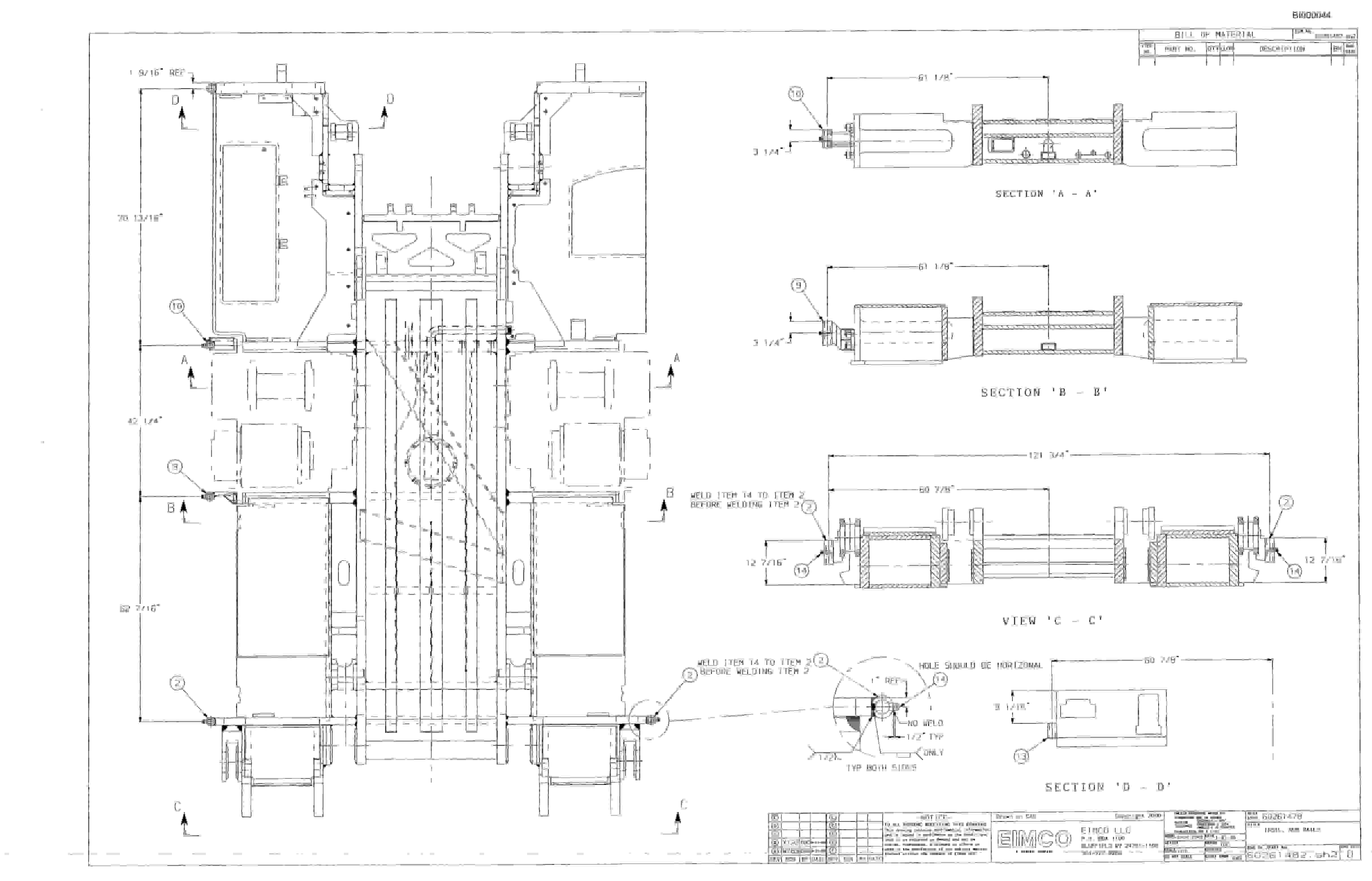 Bucyrus Dash Zero Miner Parts Catalog BI000044-3