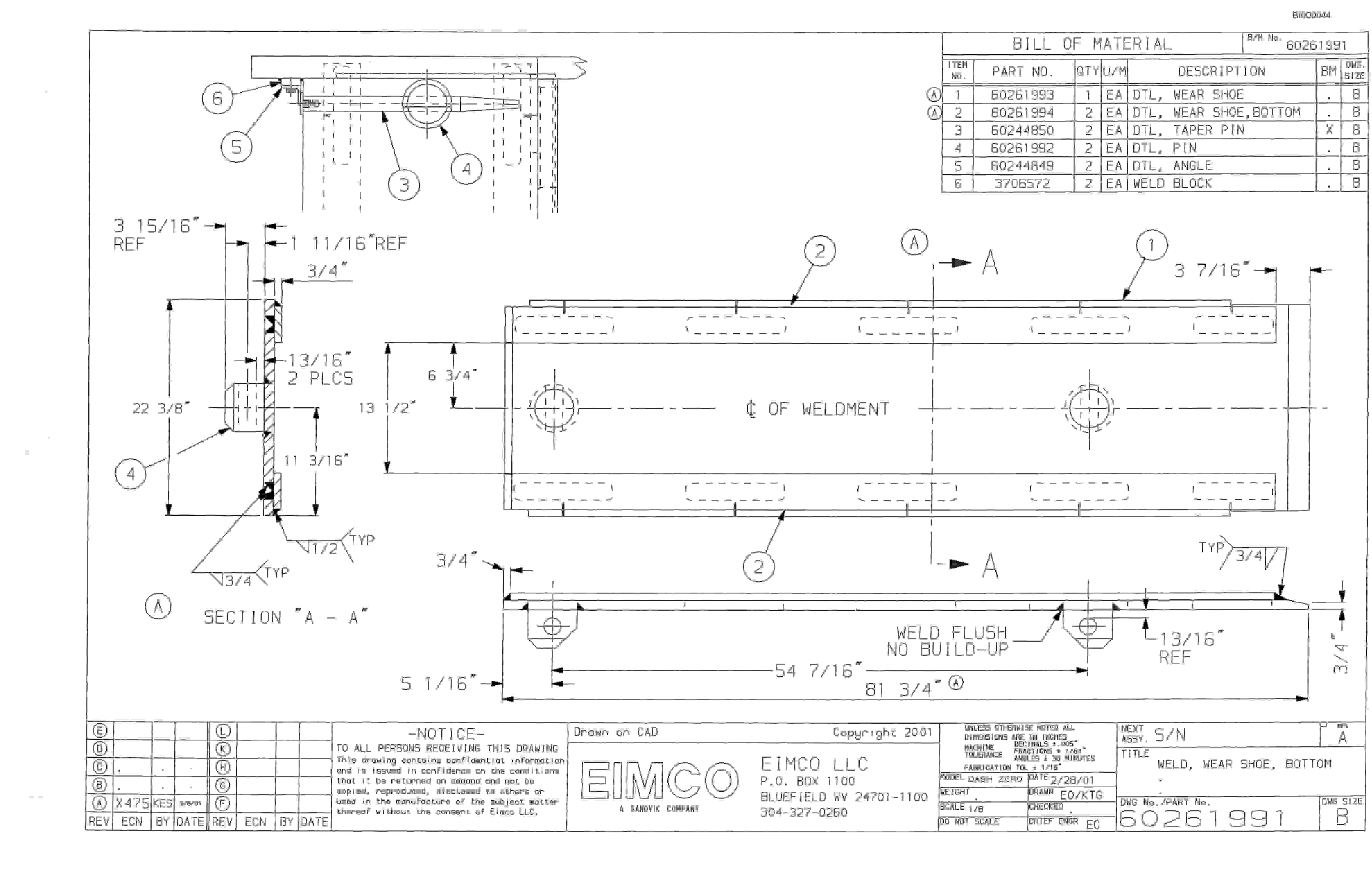 Bucyrus Dash Zero Miner Parts Catalog BI000044-4