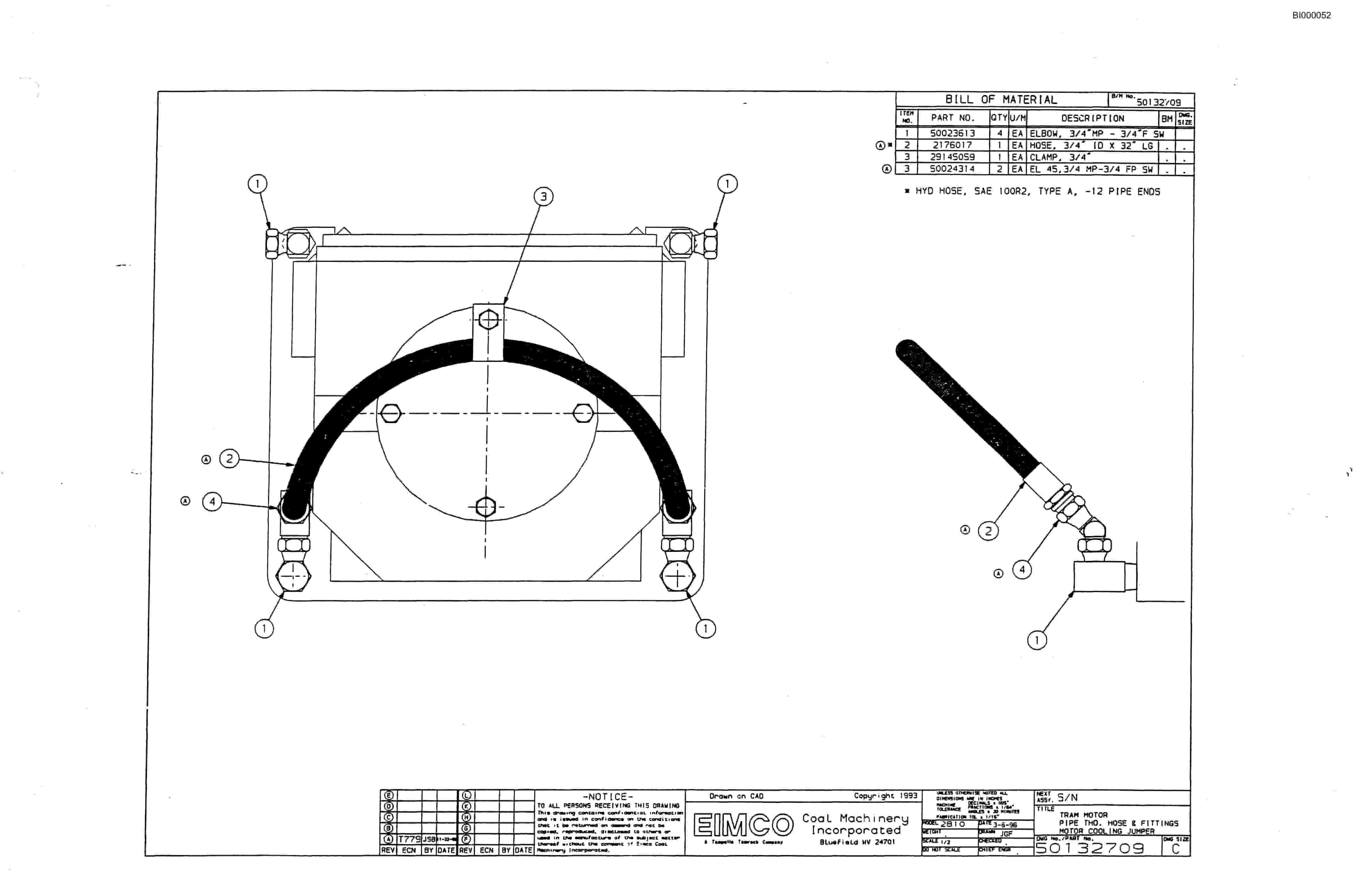 Bucyrus Dash Zero Miner Parts Catalog BI000052-3