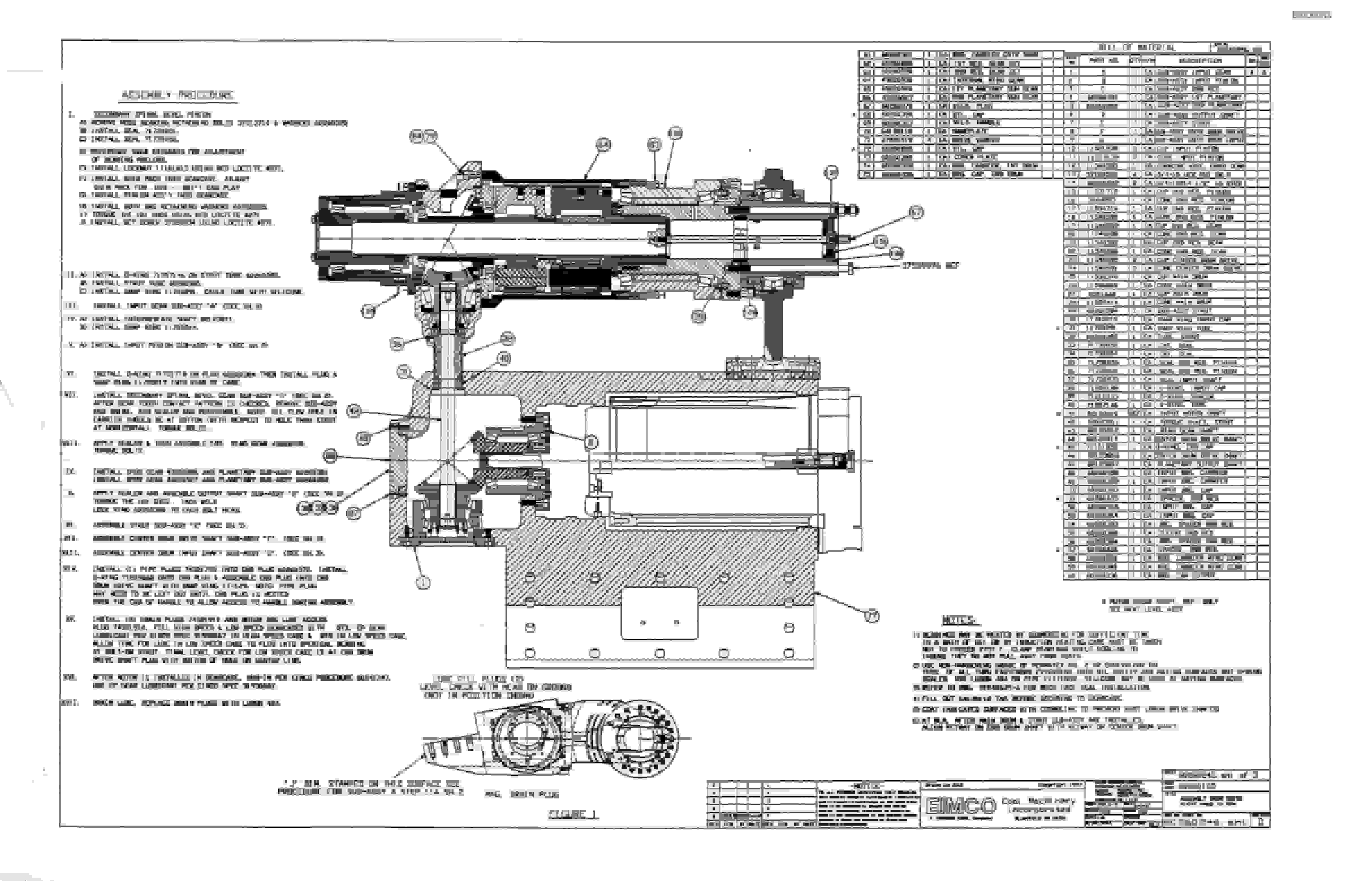 Bucyrus Dash Zero Miner Parts Catalog BI000053-4
