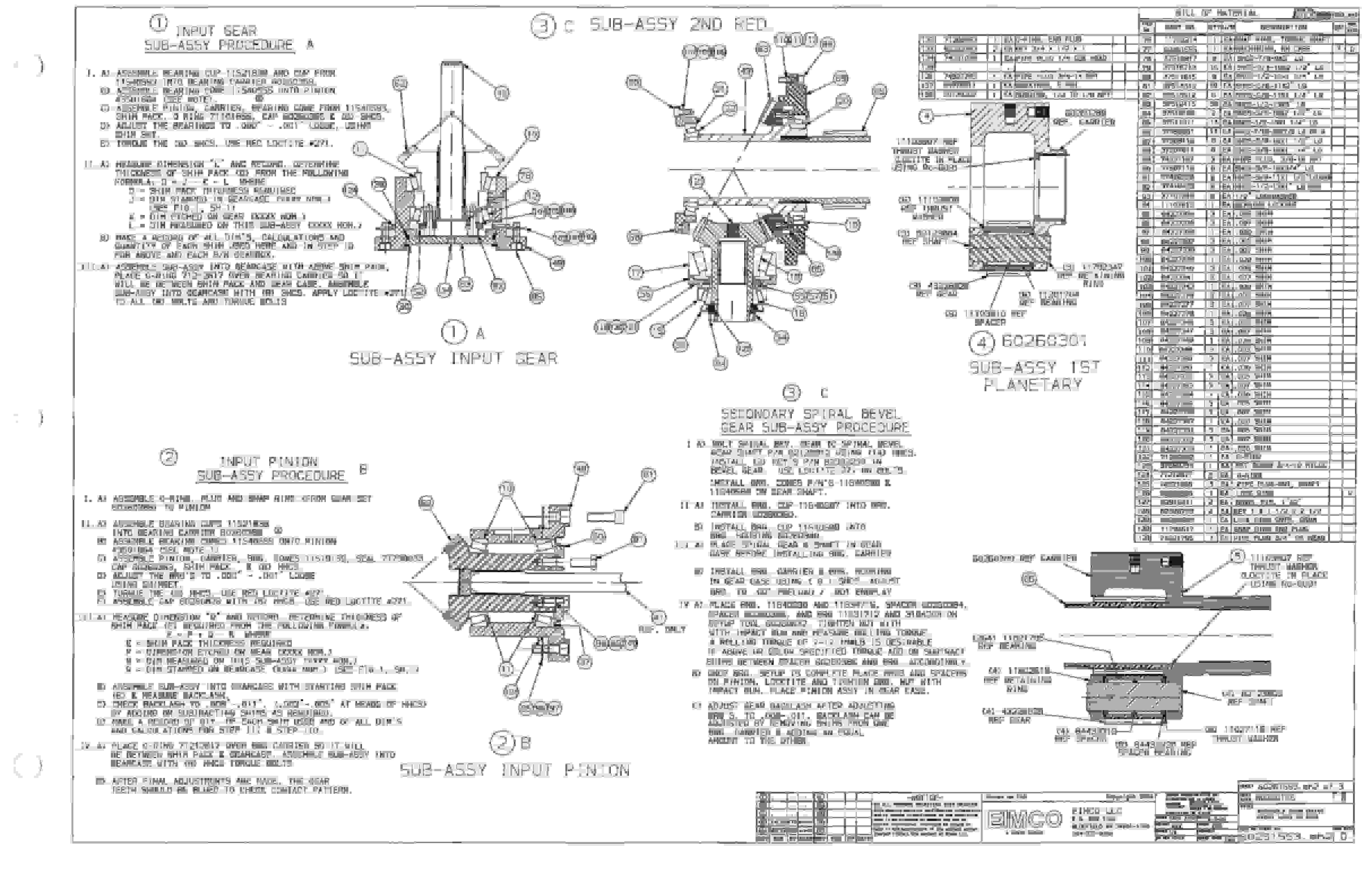 Bucyrus Dash Zero Miner Parts Catalog BI000063-4